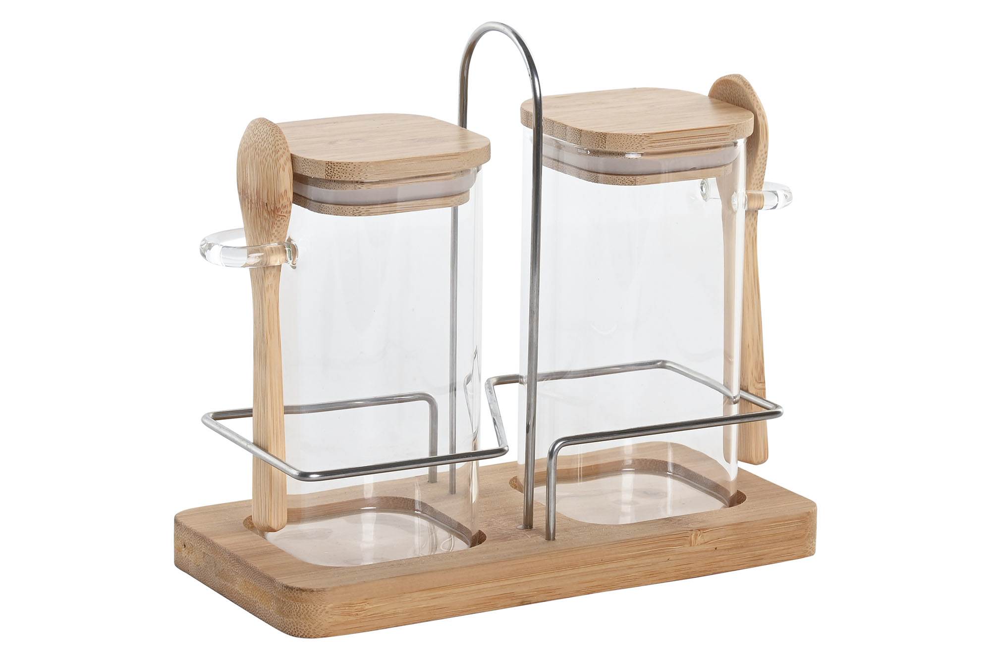 ESPECIERO SET 2 CRISTAL BAMBU 18,5X9X16,5 260ML/26