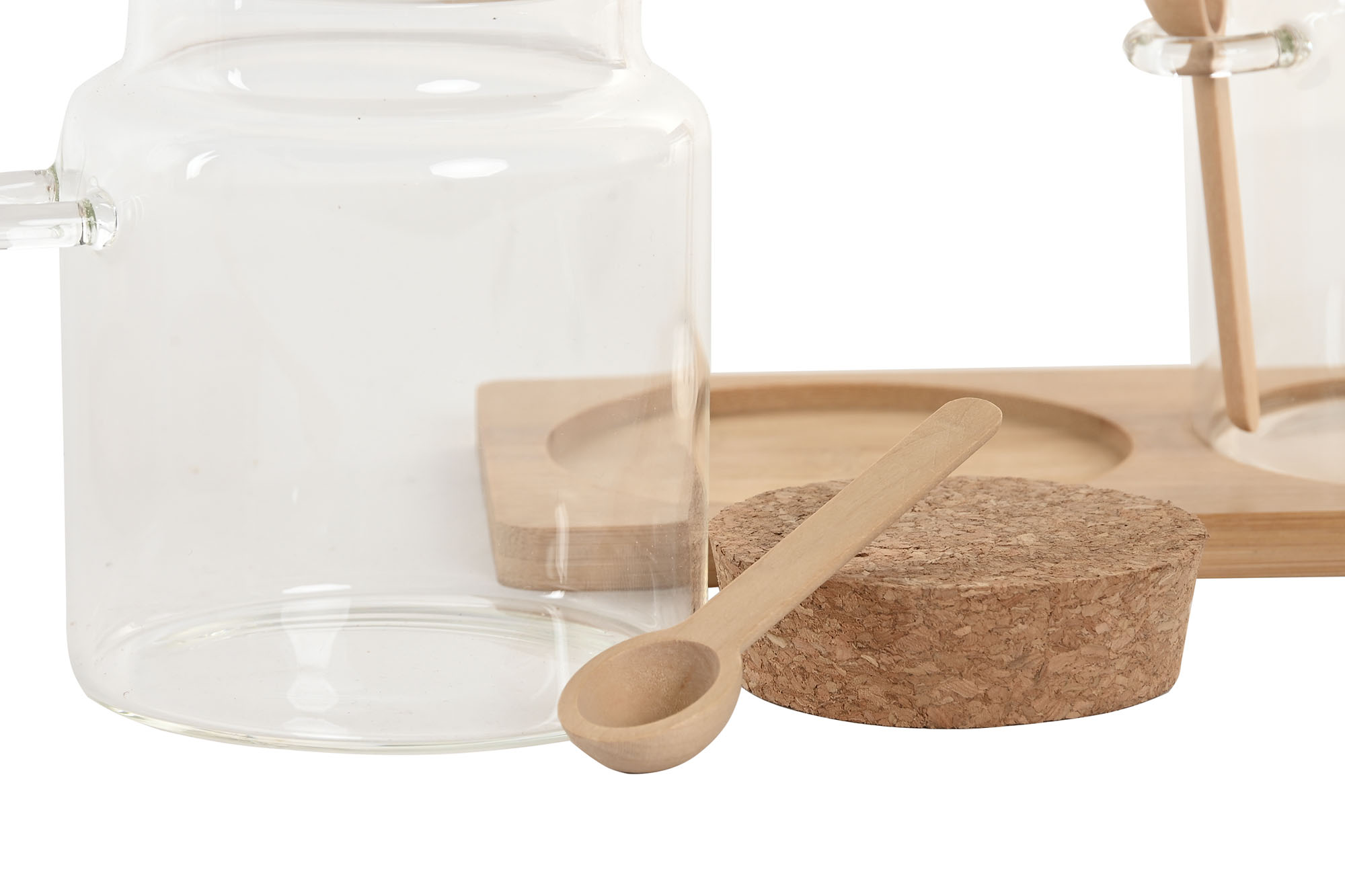 ESPECIERO SET 2 CRISTAL BAMBU 21X11X11 400ML/40 3