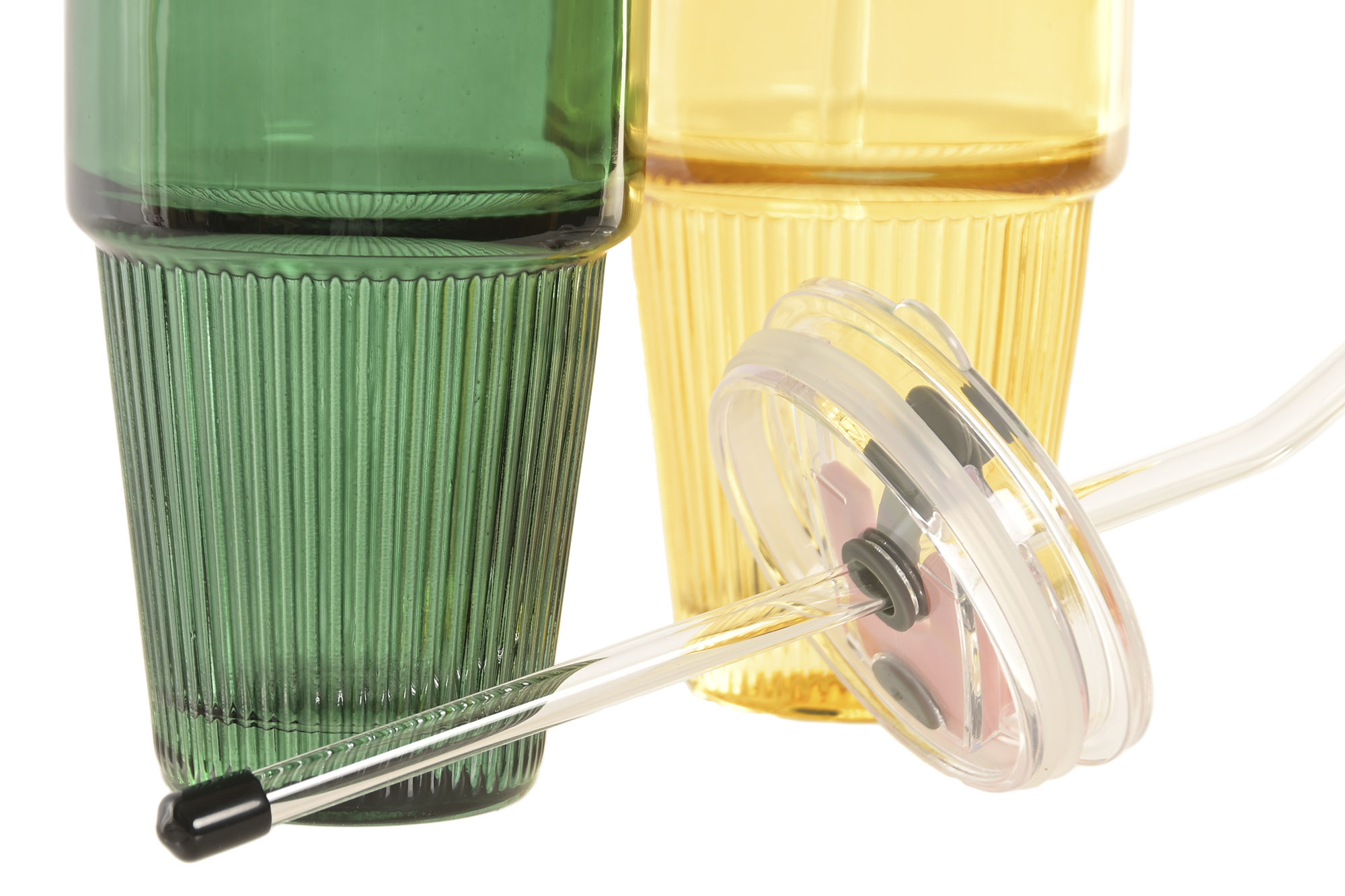 VASO BOROSILICATO SILICONA 9X9X13,6 300ML VERDE 2