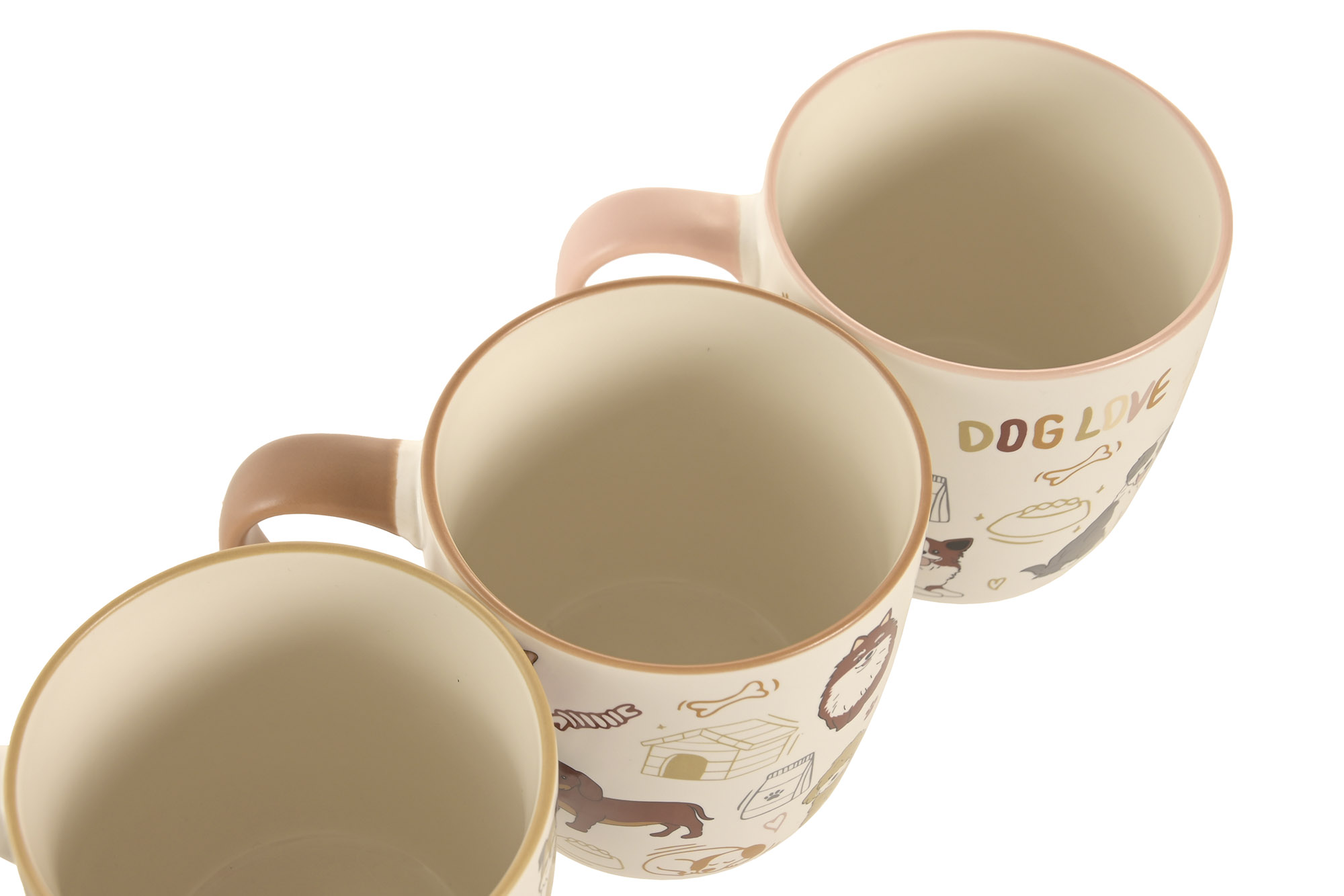 MUG PORCELANA 12,5X9X9,3 380ML PERROS COFFE 4