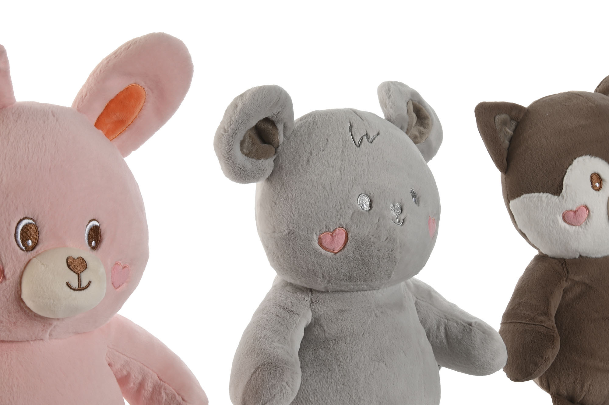 PELUCHE POLIESTER 28X22X32 , ANIMAL GRIS 2