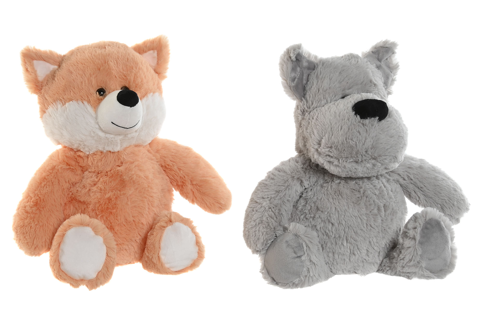 PELUCHE POLIESTER 32X35X34CM GRIS