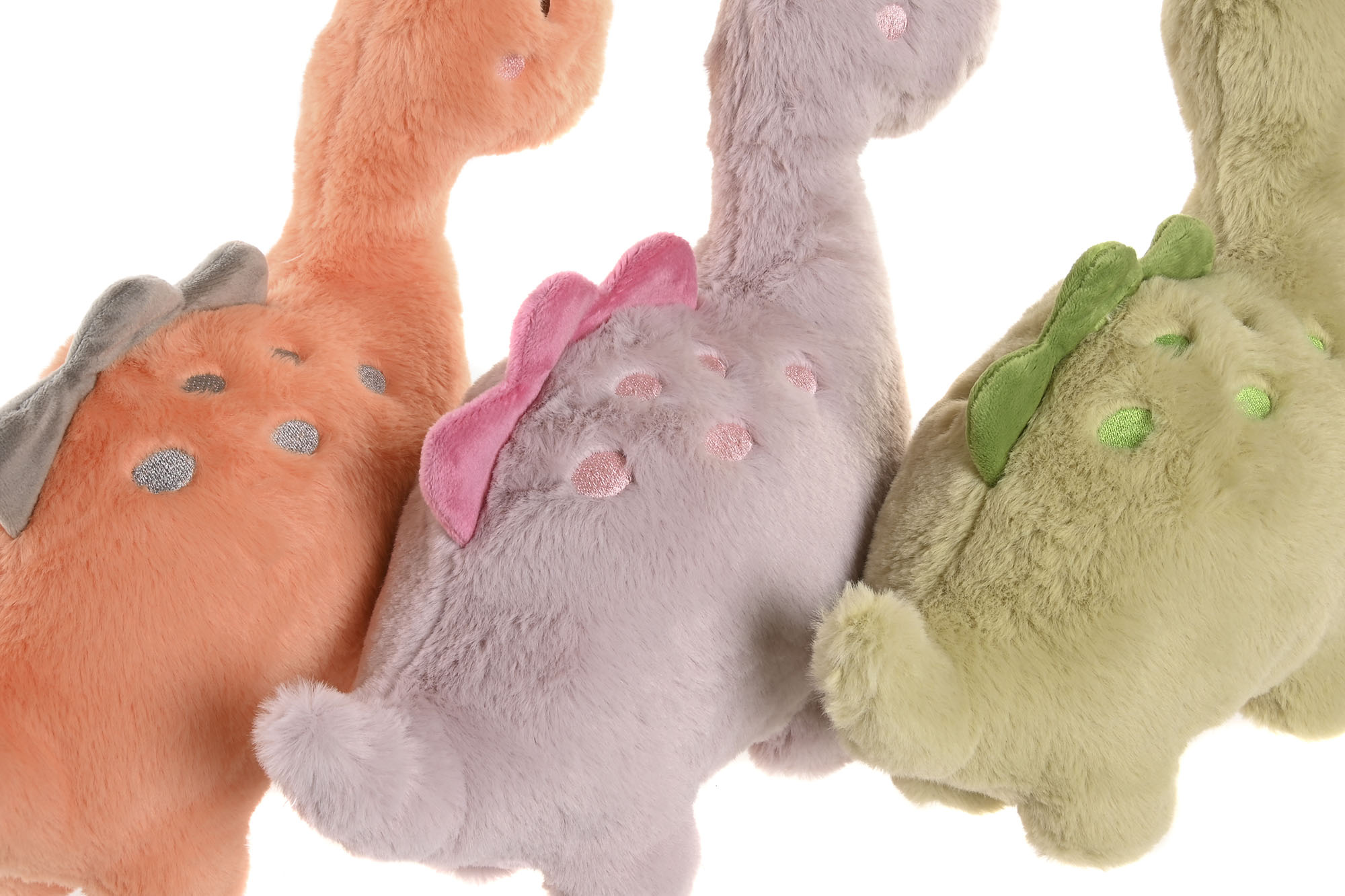 PELUCHE POLIESTER 36X12X28 DINO NARANJA 3