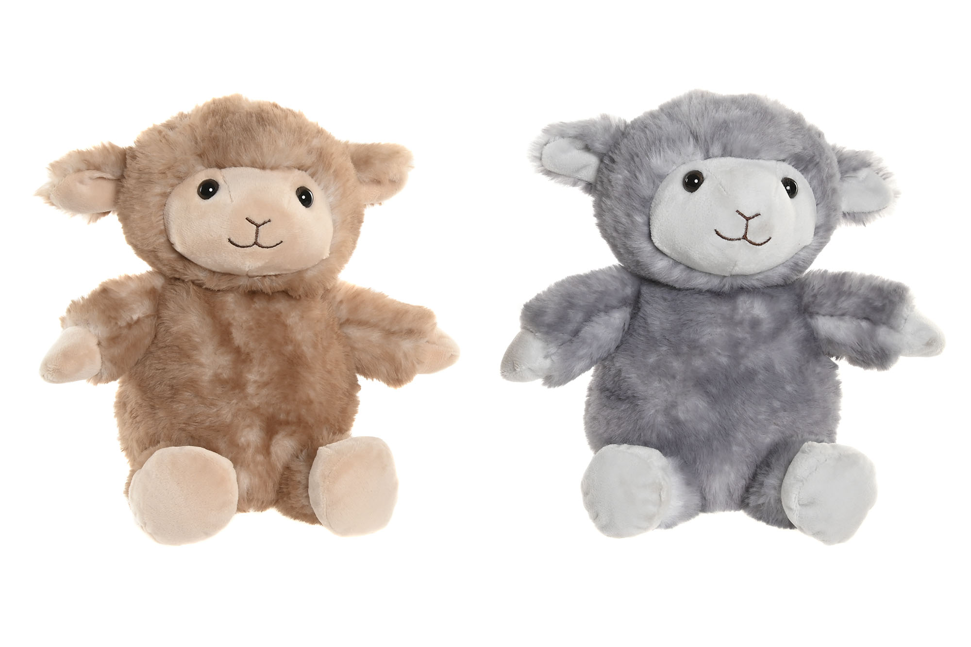 PELUCHE POLIESTER 24X15X29 OVEJA GRIS