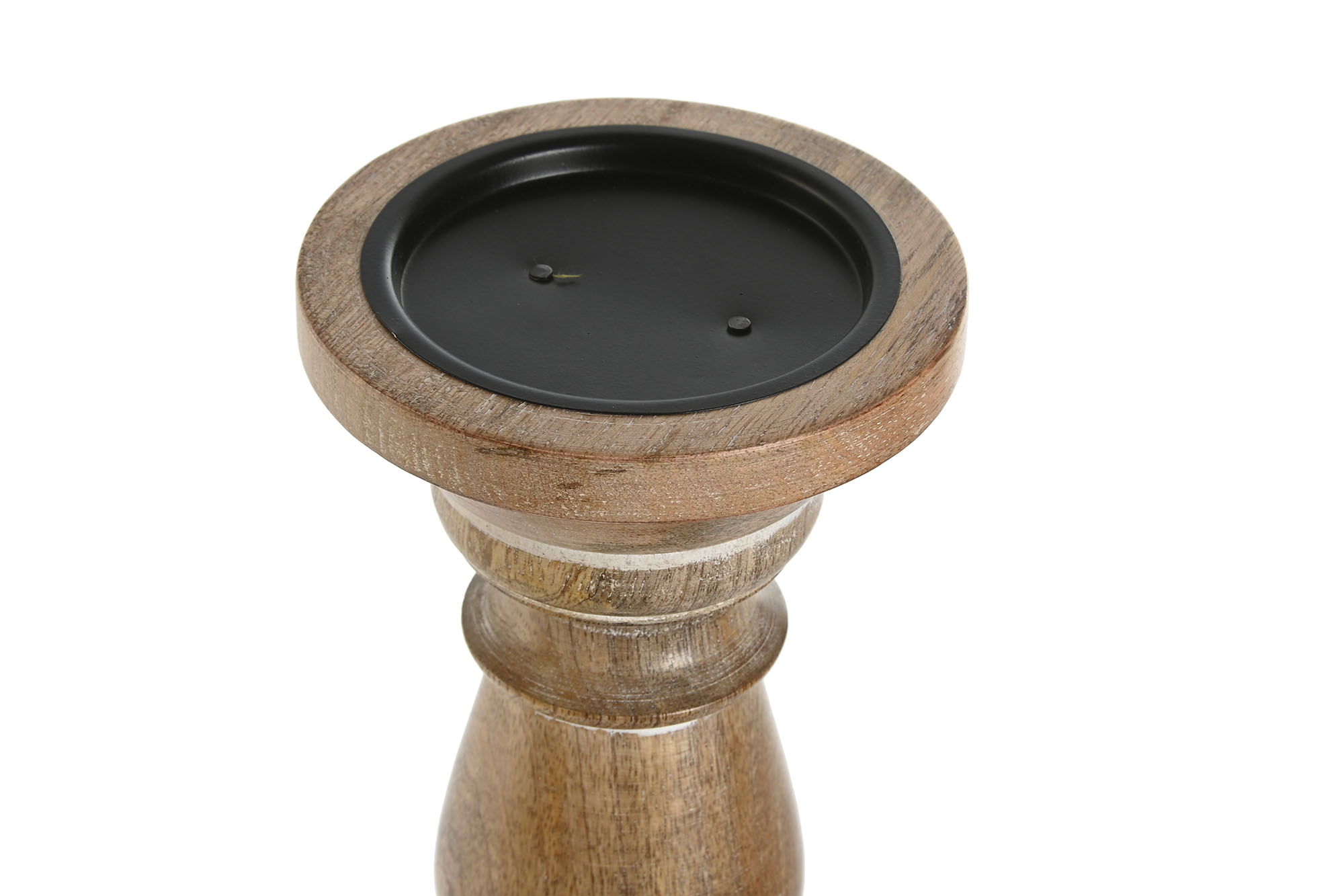 CANDELABRO MANGO 15X15X76 NATURAL MARRON 2