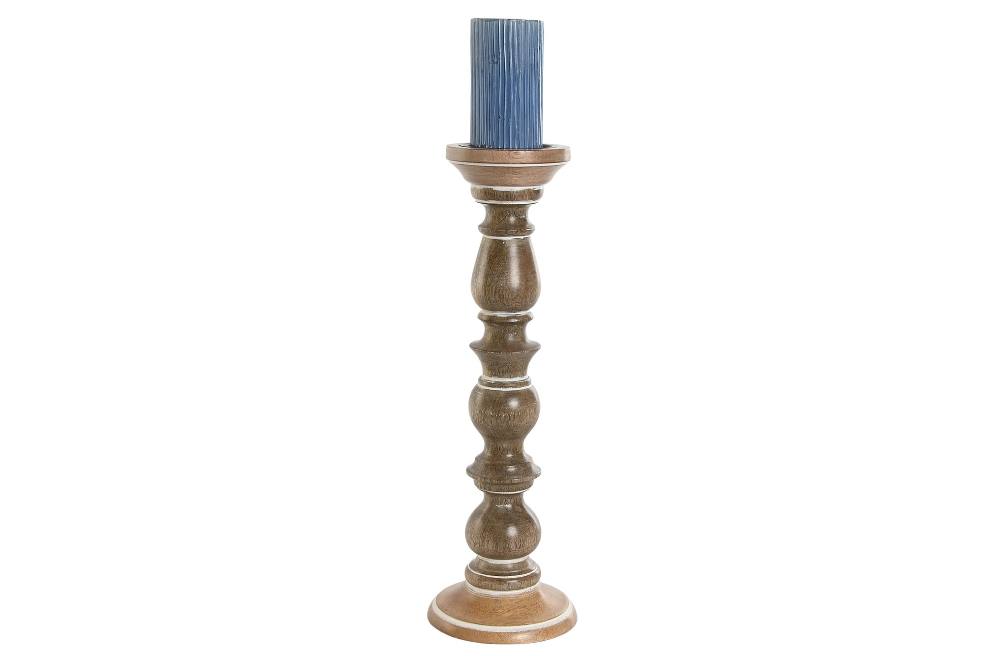 CANDELABRO MANGO 15X15X46 NATURAL MARRON 3