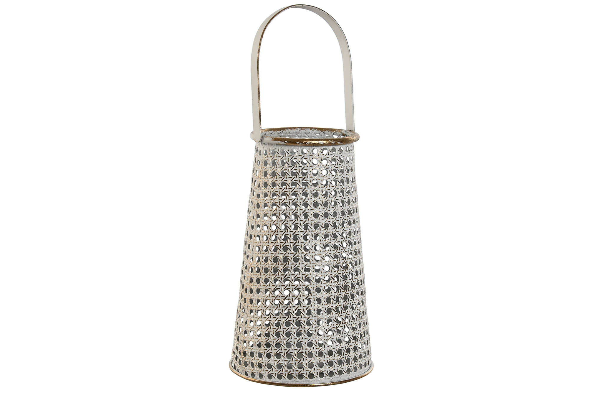 PORTAVELA METAL 17X17X28 DORADO