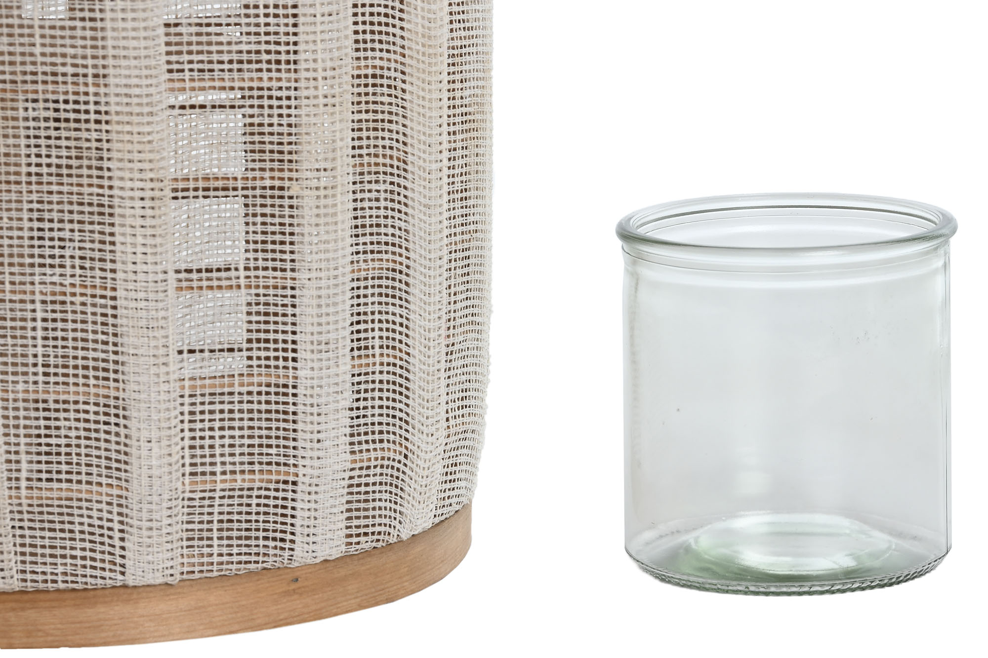 PORTAVELA BAMBU LINO 25X25X45 ASA NATURAL CRUDO 2