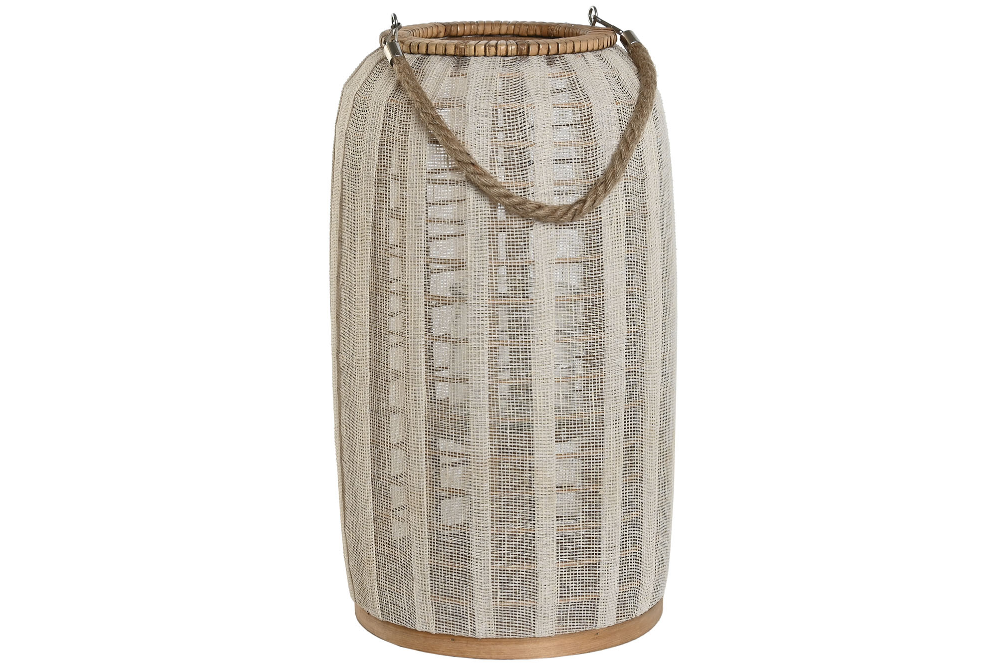 PORTAVELA BAMBU LINO 25X25X45 ASA NATURAL CRUDO 3
