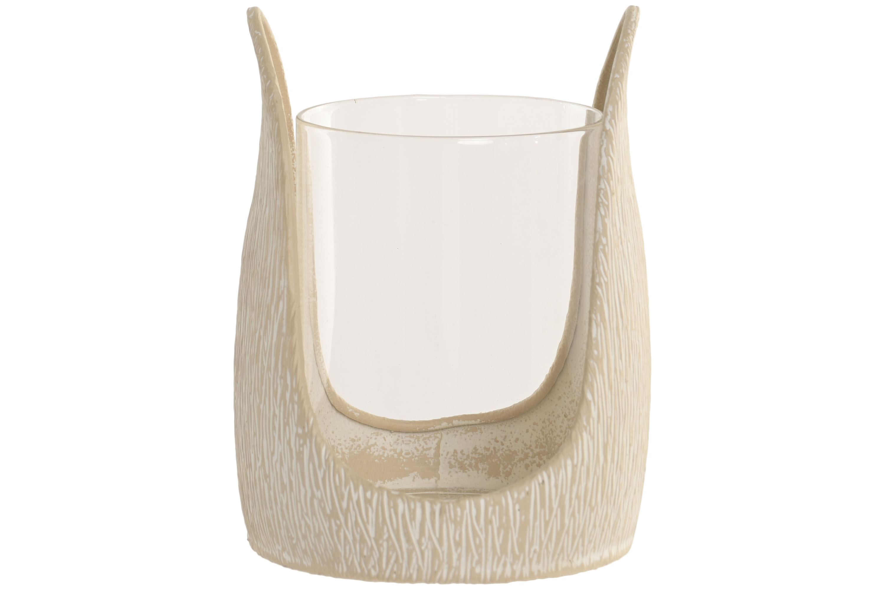 PORTAVELA SET 2 METAL CRISTAL 12,5X12,5X23,5 12X15 2