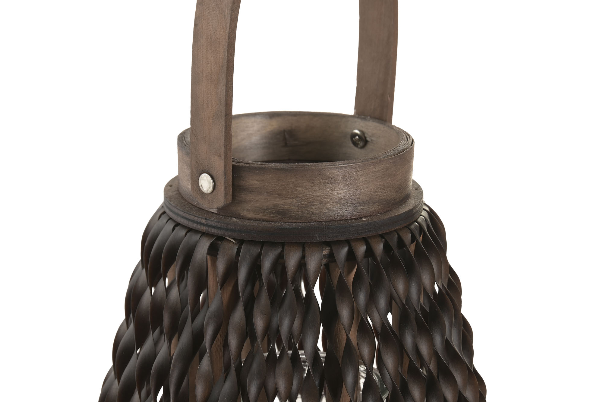 PORTAVELA PE CRISTAL 9.5X20.5X28 MARRON 2