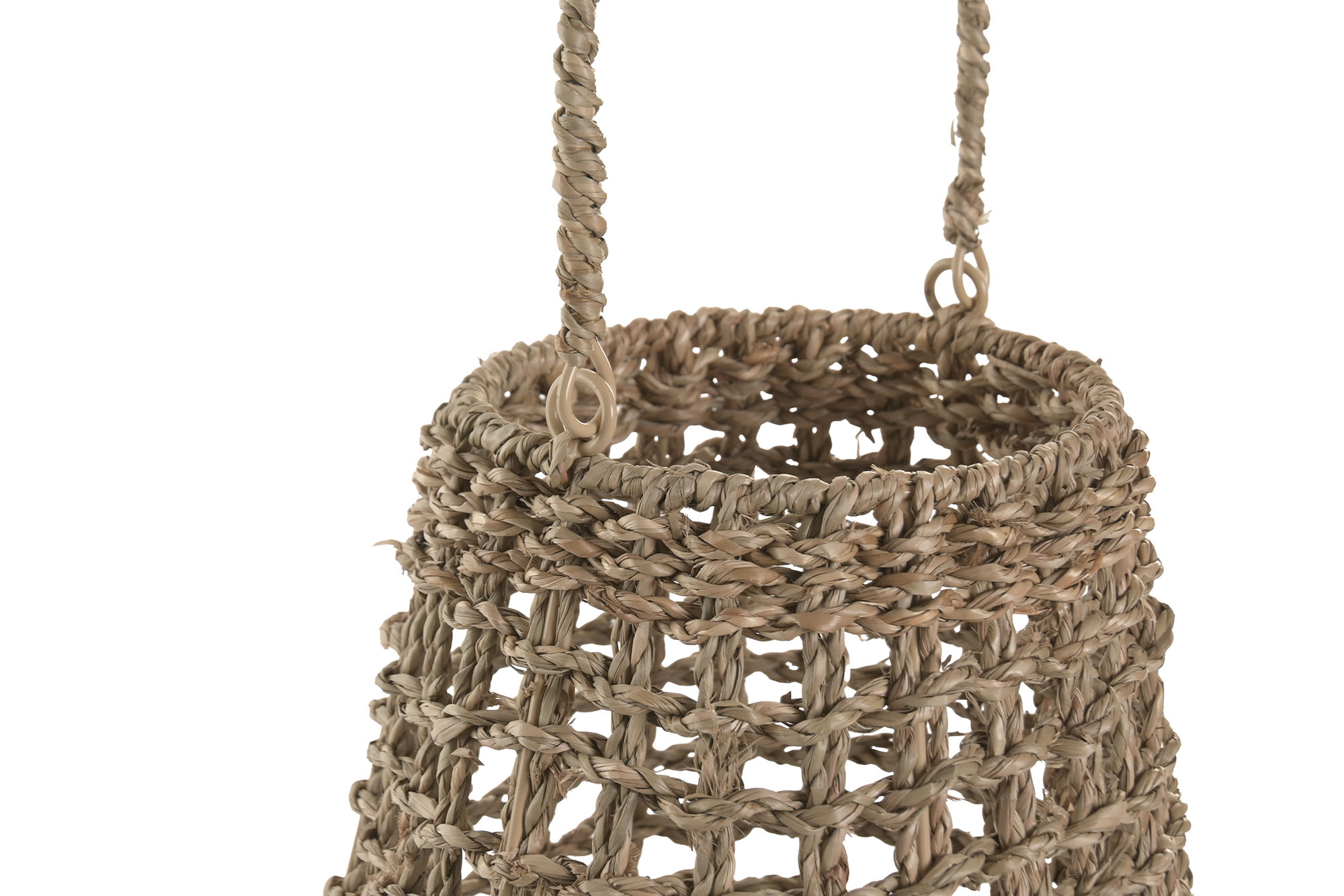 PORTAVELA SEAGRASS CRISTAL 15X25X32 NATURAL 2