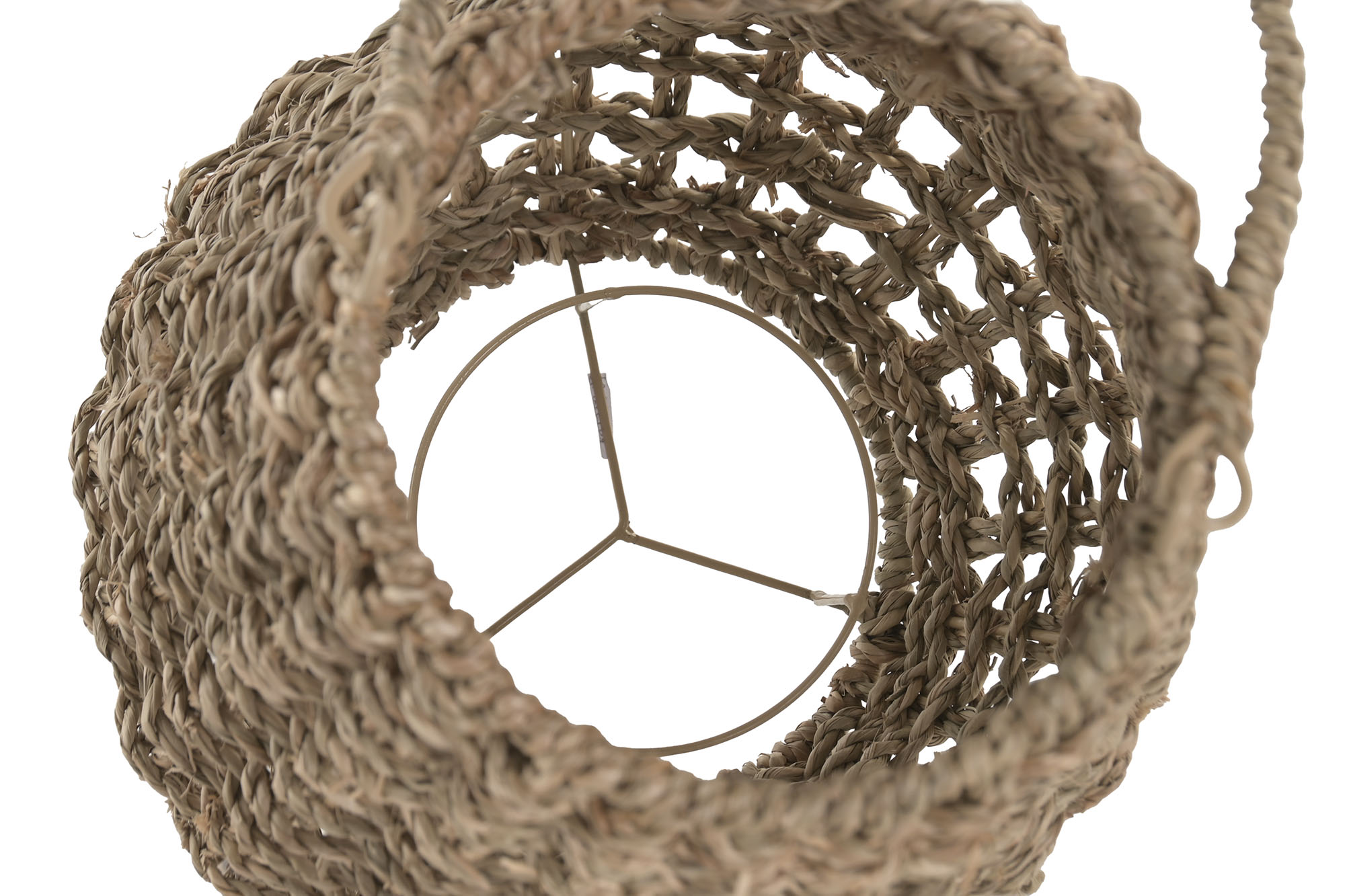 PORTAVELA SEAGRASS CRISTAL 15X25X32 NATURAL 4