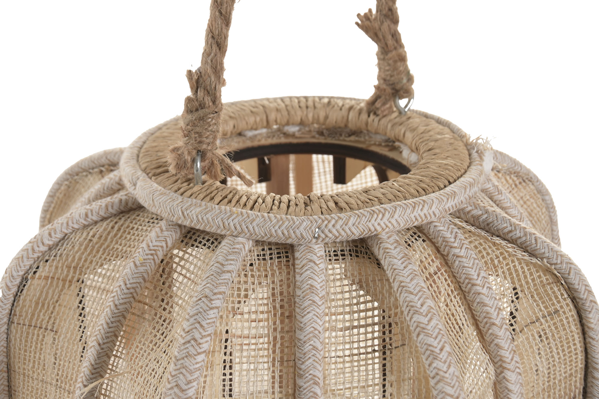 PORTAVELA FIBRA DE BANANA 15X27.5X28 NATURAL 2