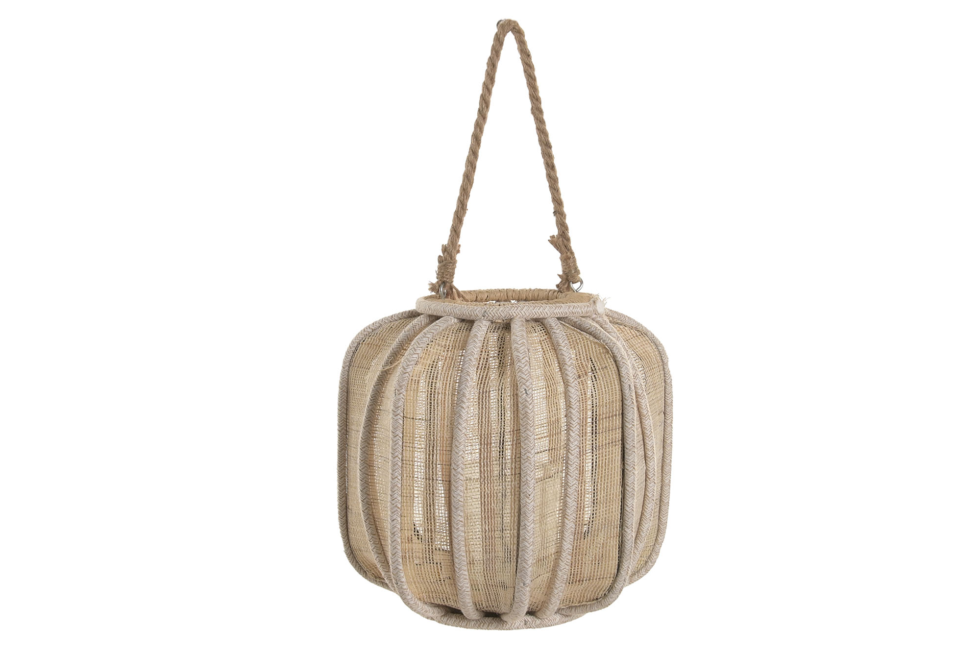 PORTAVELA FIBRA DE BANANA 15X27.5X28 NATURAL