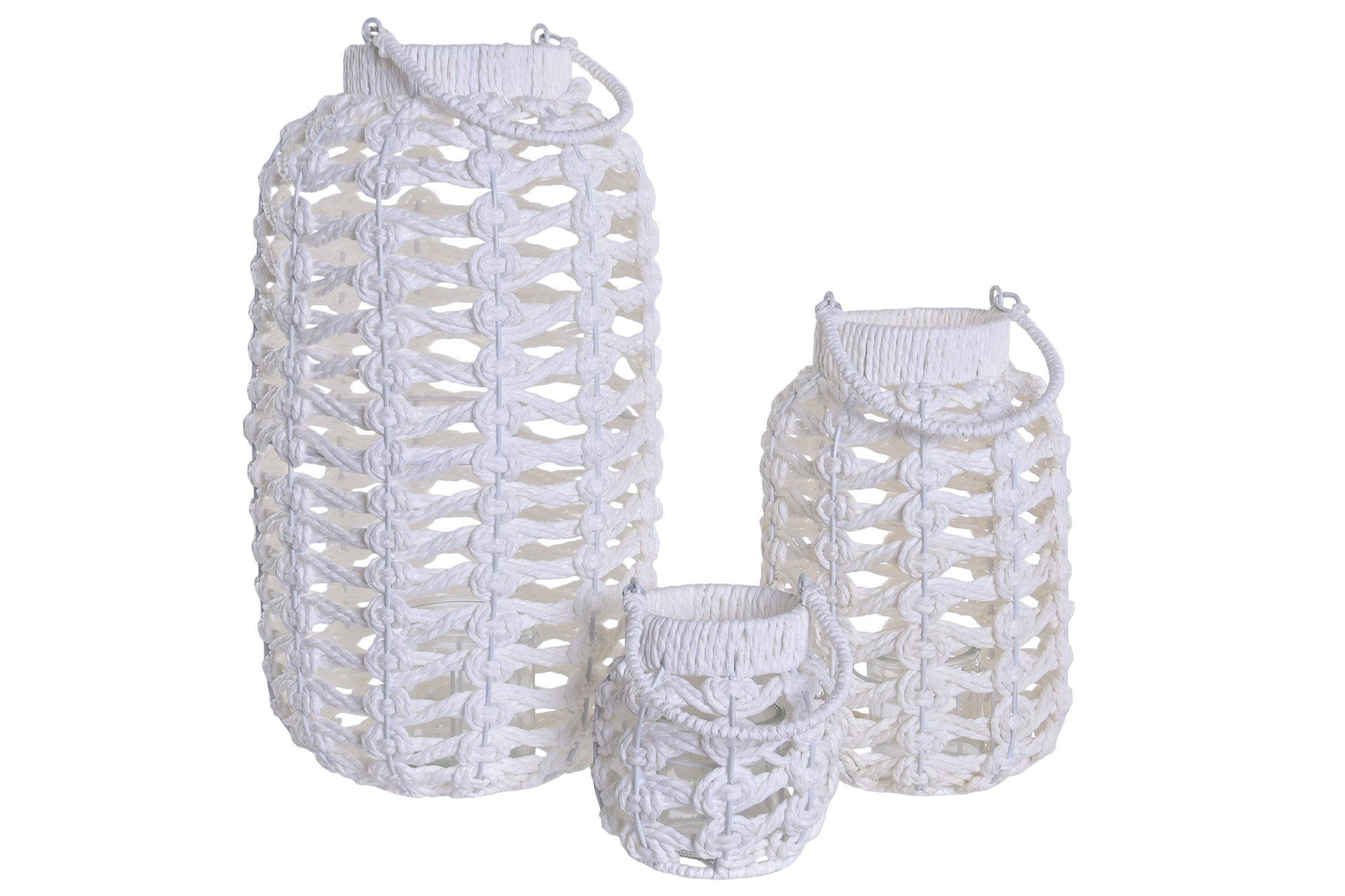 PORTAVELA  FIBRA DE PAPEL METAL 25X25X47CM 4