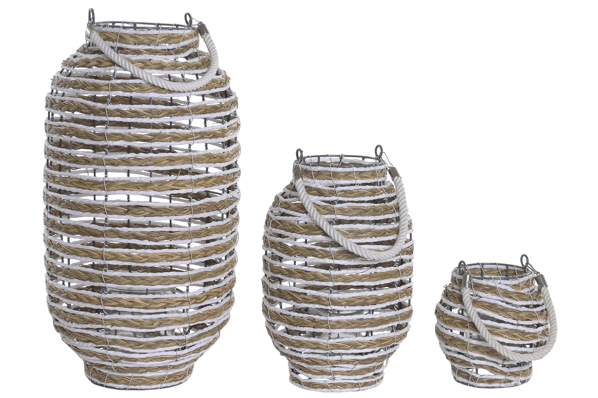 PORTAVELA SEAGRASS METAL 13X13X15CM 2