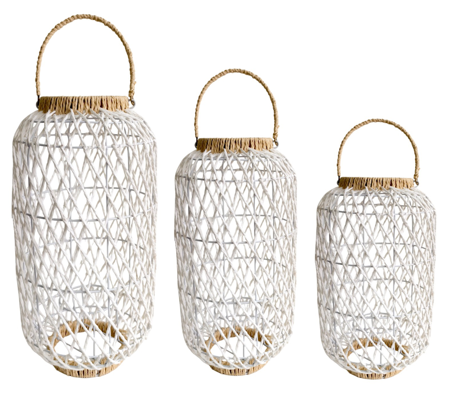PORTAVELA FIBRA DE PAPEL METAL 25X25X47CM