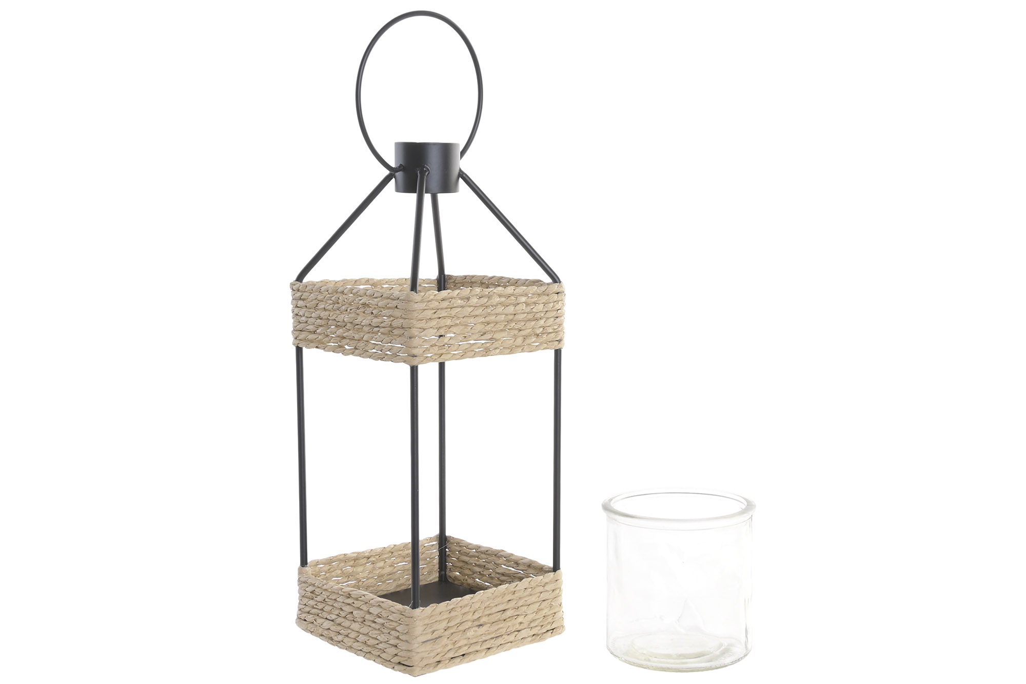 PORTAVELA METAL CUERDA 12X12X31 ASA BEIGE 3
