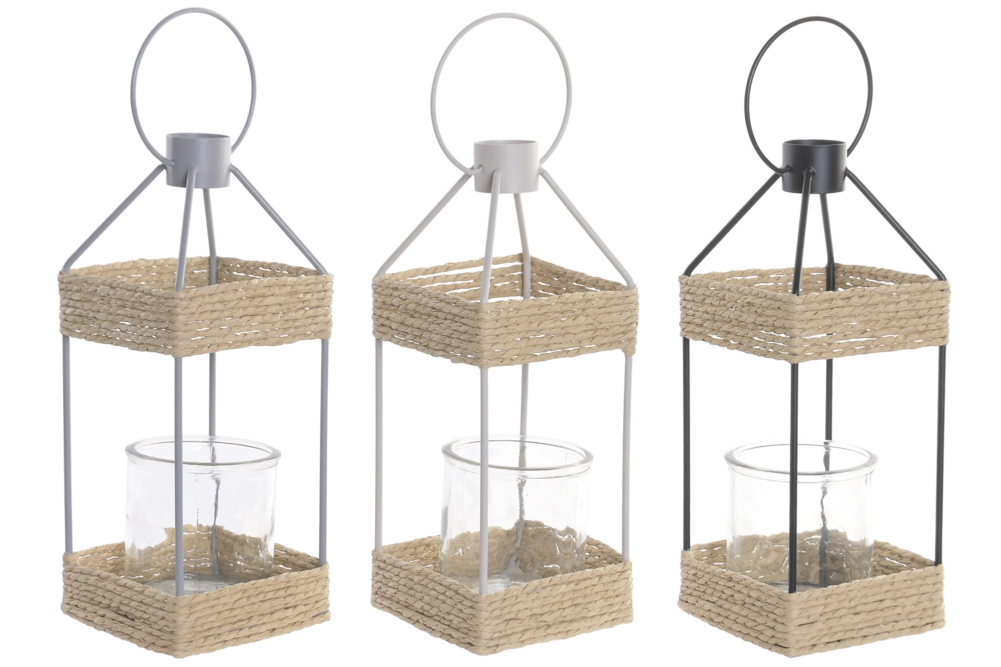 PORTAVELA METAL CUERDA 12X12X31 ASA NEGRO