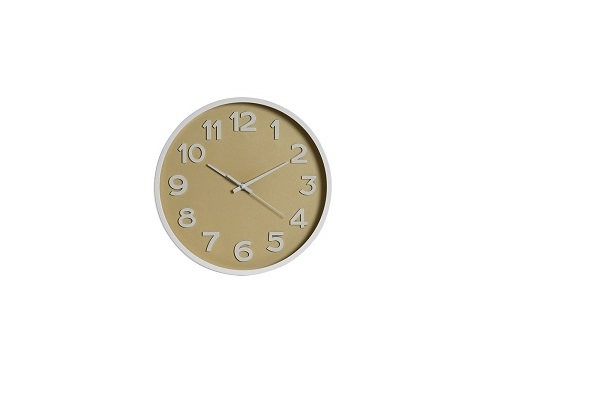 RELOJ PARED PVC 30X4X30CM MATE