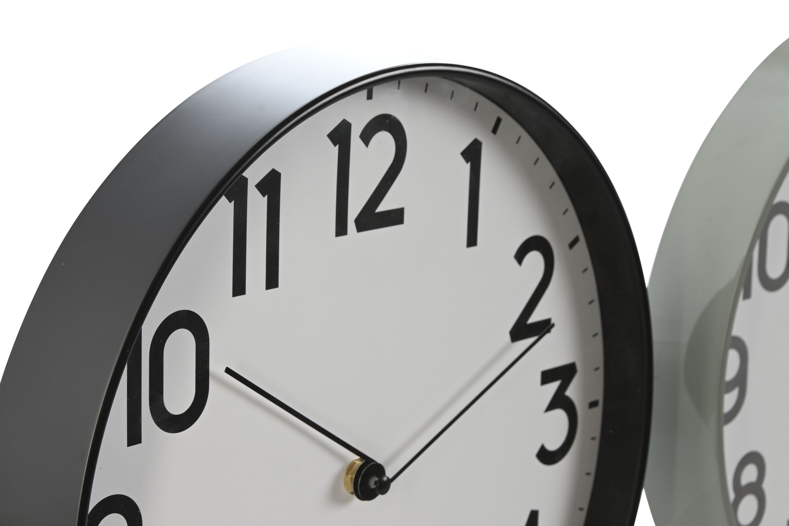 RELOJ PARED PVC 30X4X30 SILENCIOSO GRIS 2