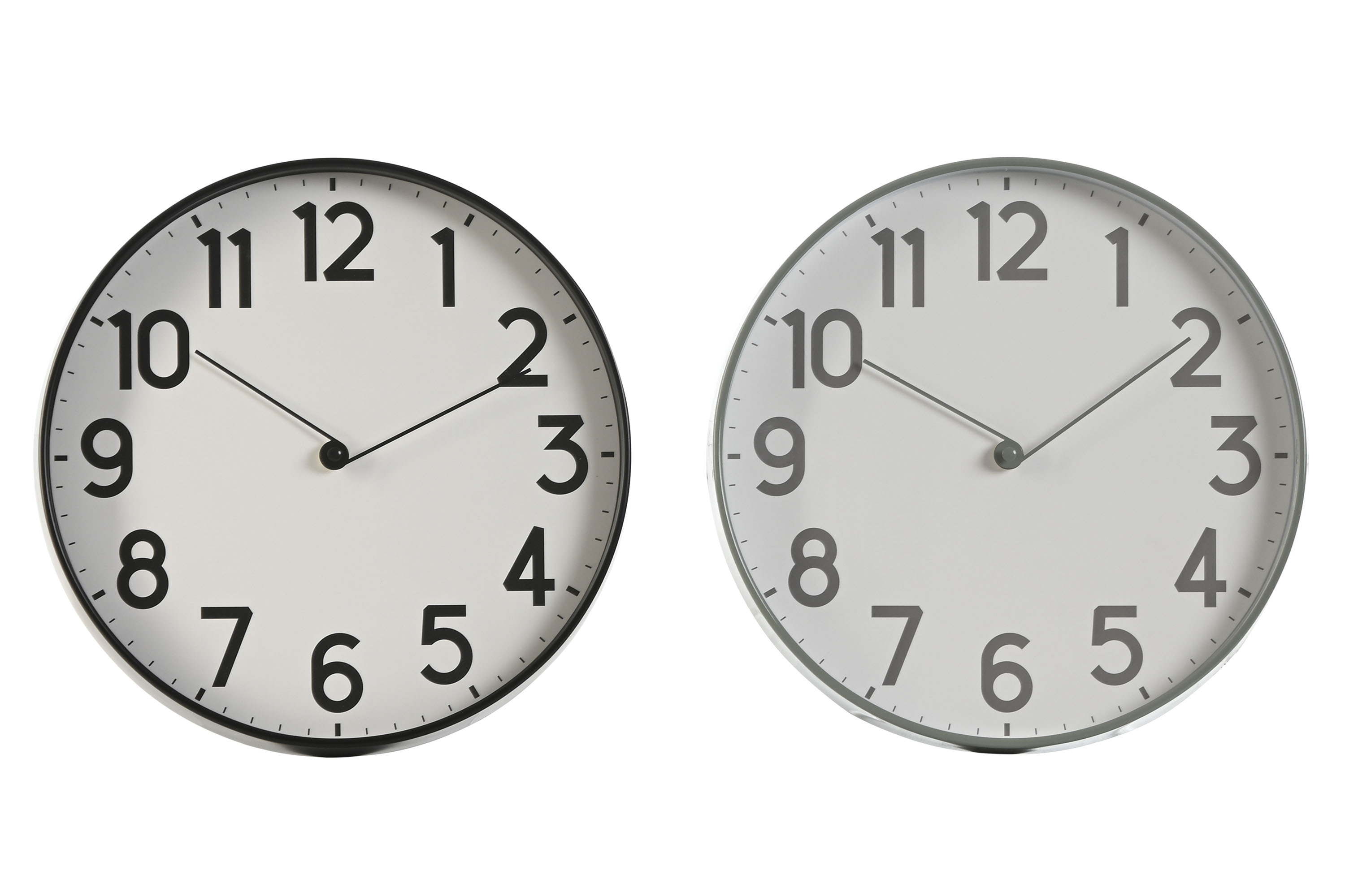 RELOJ PARED PVC 30X4X30 SILENCIOSO NEGRO