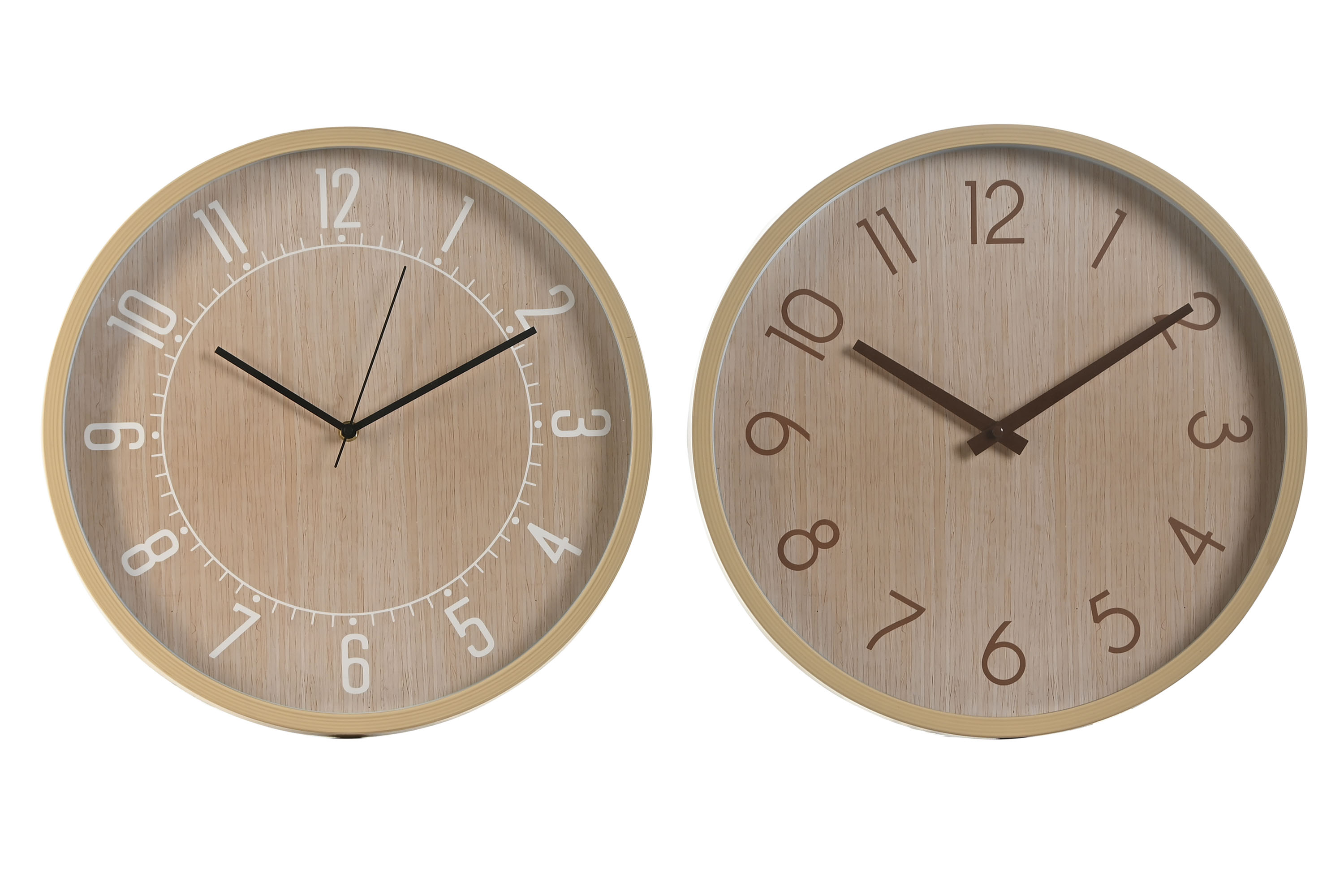 RELOJ PARED PVC 40X4X40 SILENCIOSO CLARO