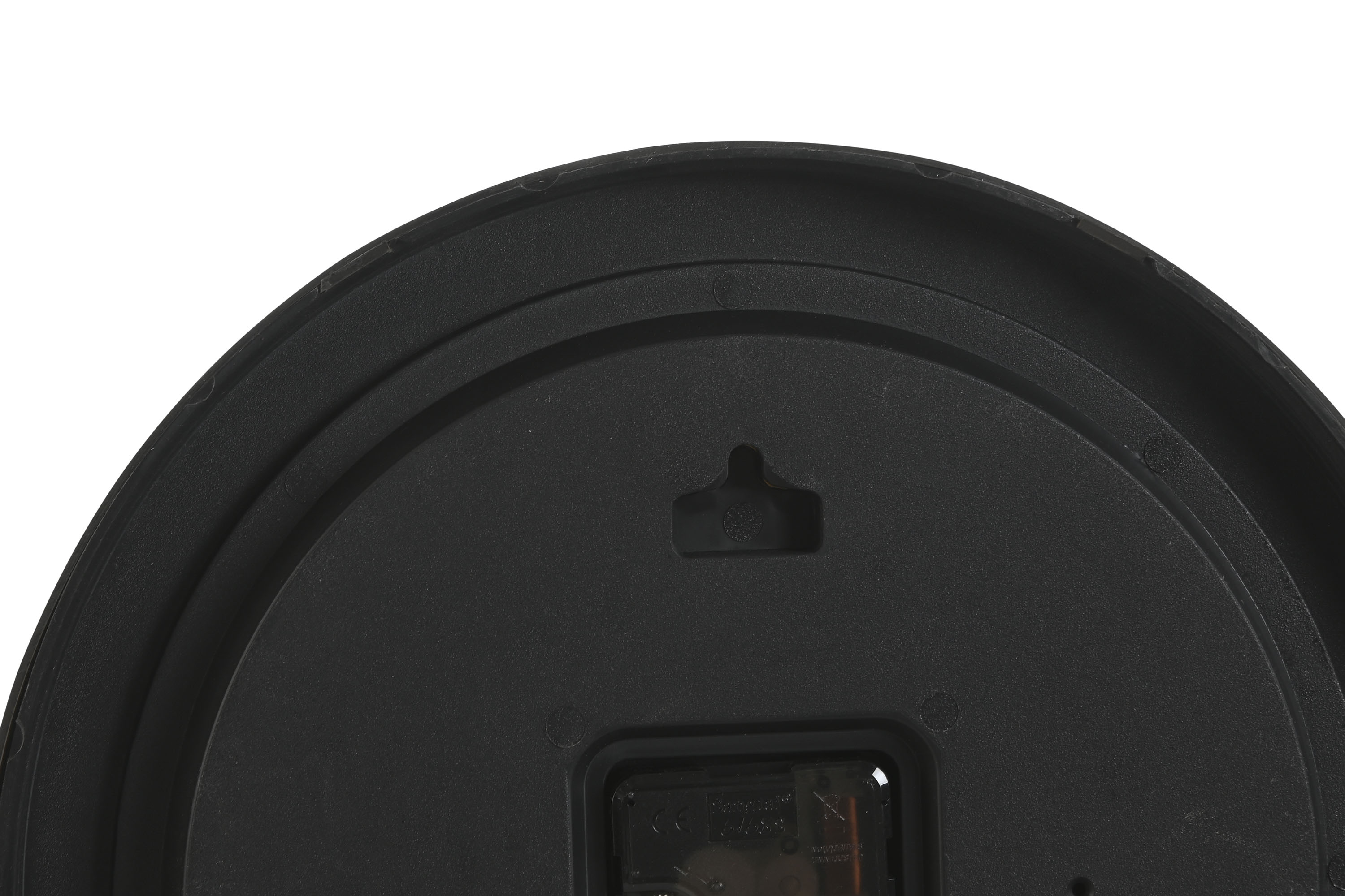 RELOJ PARED PVC 30X4X30 SIMIL MADERA OSCURA 4