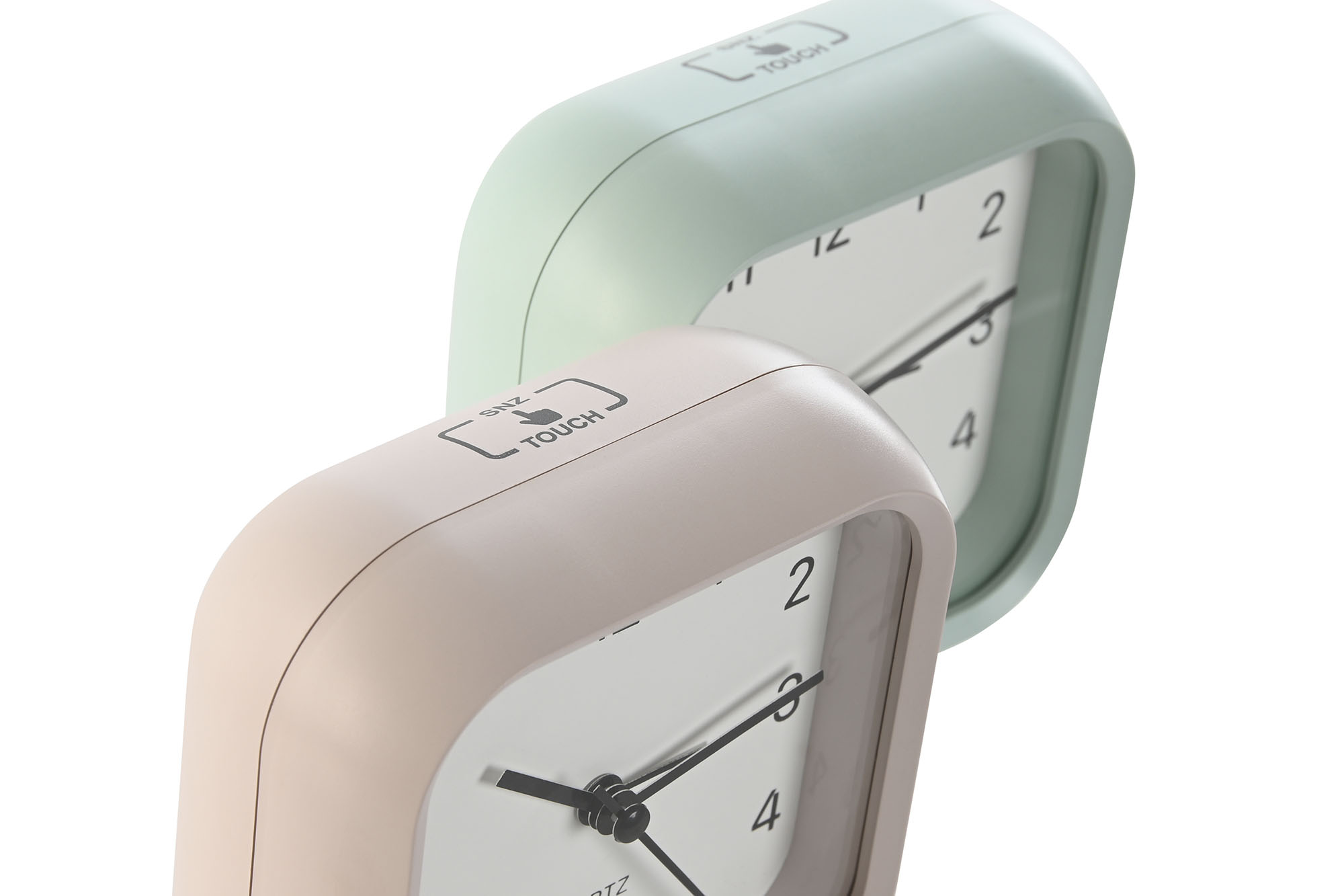 RELOJ DESPERTADOR PVC 10,3X4,4X10 TACTIL ROSA 3