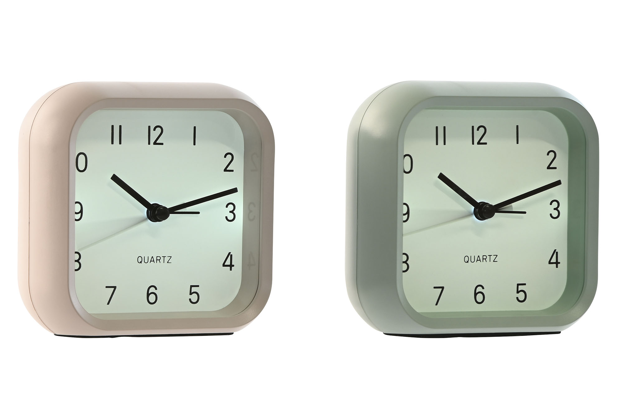 RELOJ DESPERTADOR PVC 10,3X4,4X10 TACTIL ROSA