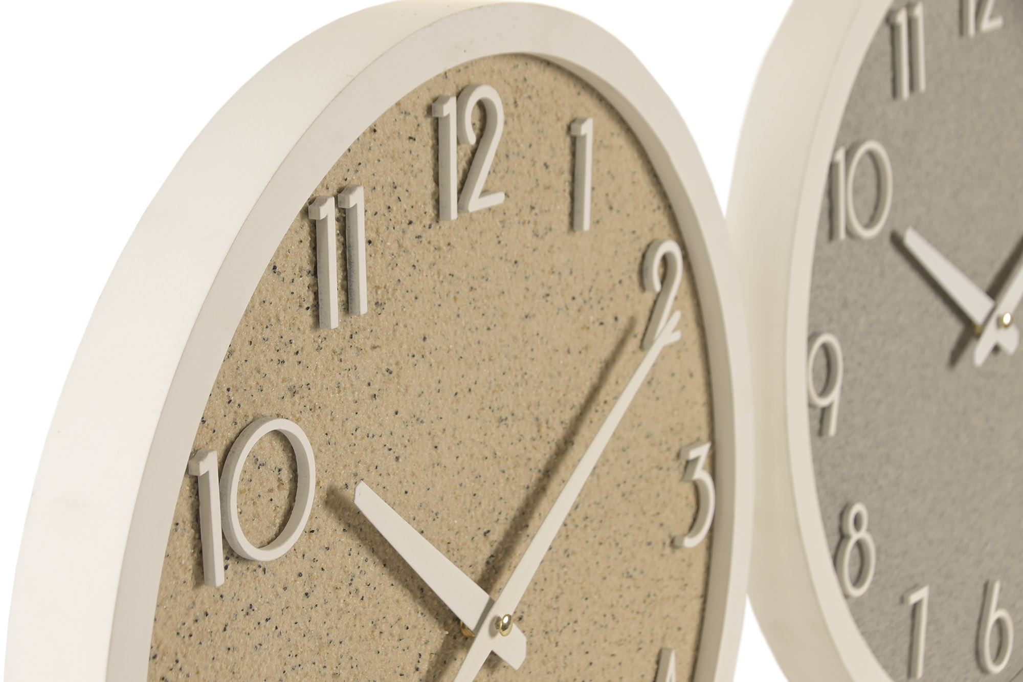 RELOJ PARED RESINA MDF 40X4X40CM GRIS 2