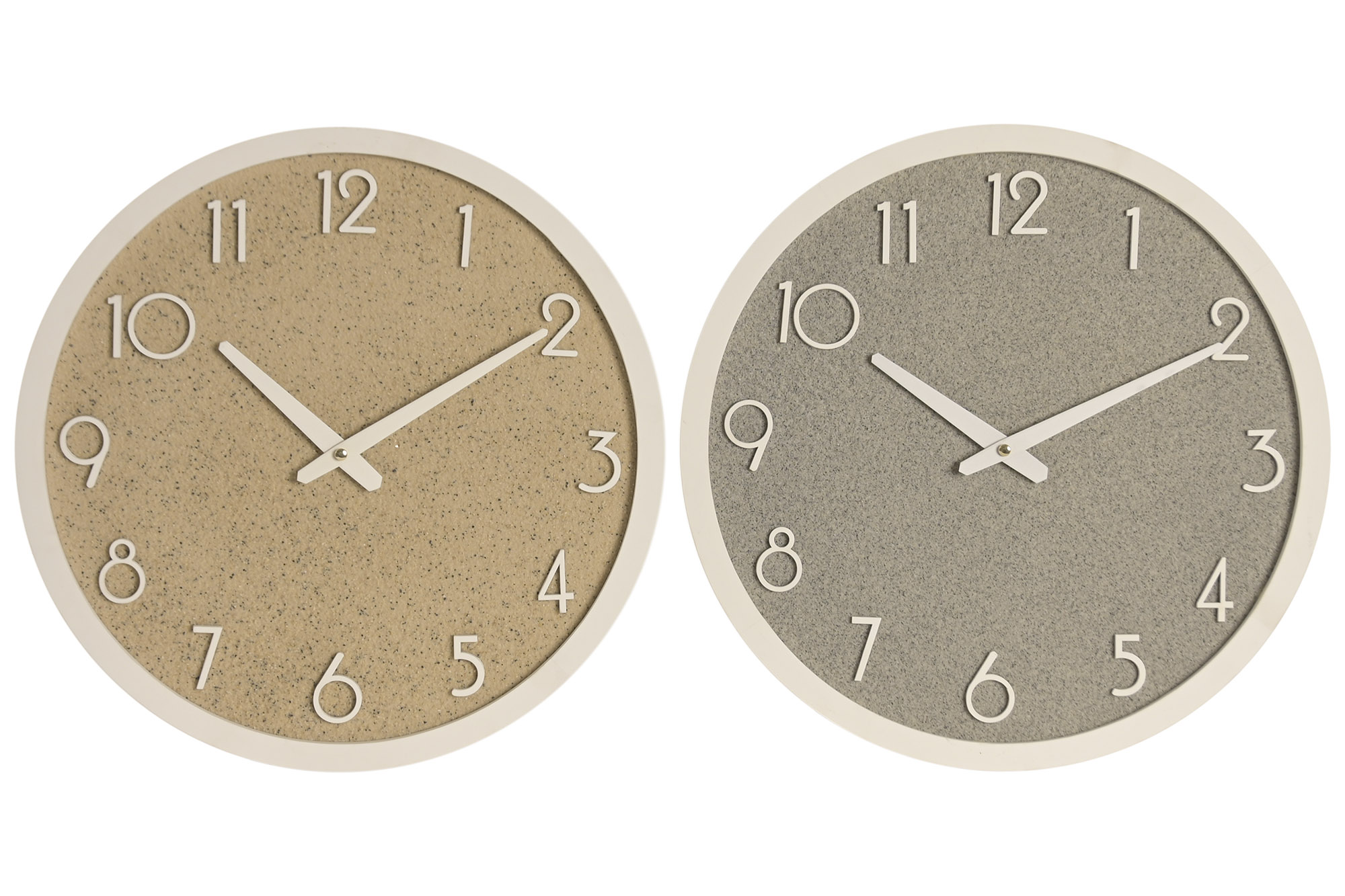RELOJ PARED RESINA MDF 40X4X40CM GRIS