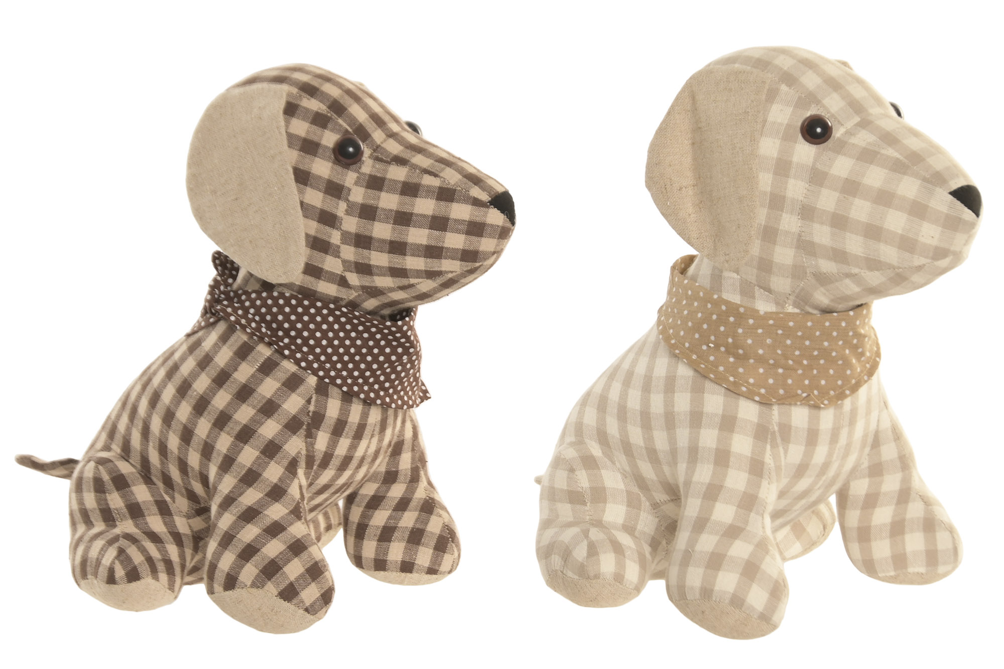 SUJETAPUERTAS POLIESTER 18X25X25 PERRO BEIGE