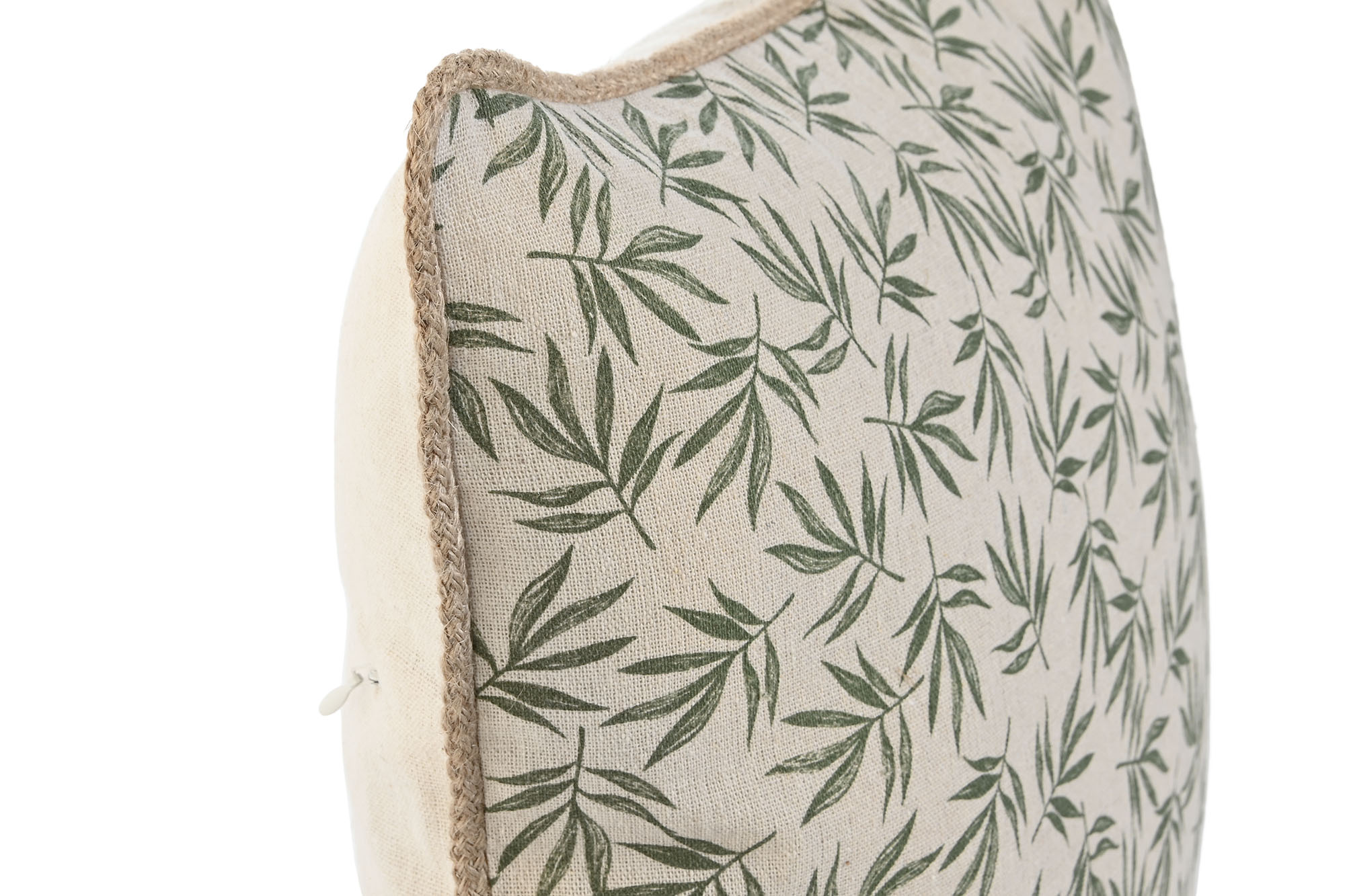 COJIN ALGODON YUTE 45X45CM IMPRESO VERDE 2