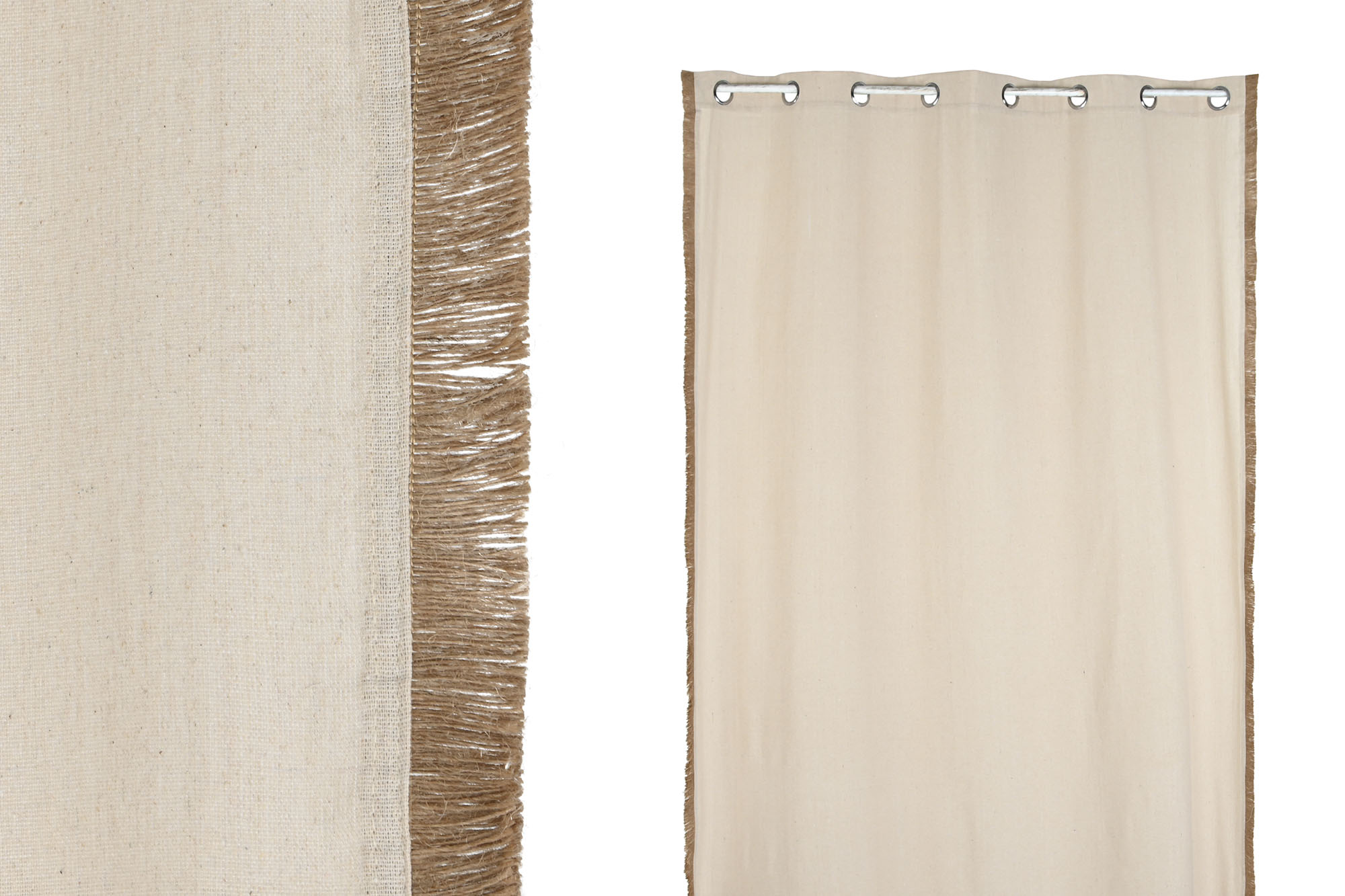 CORTINA ALGODON YUTE 140X260CM NATURAL