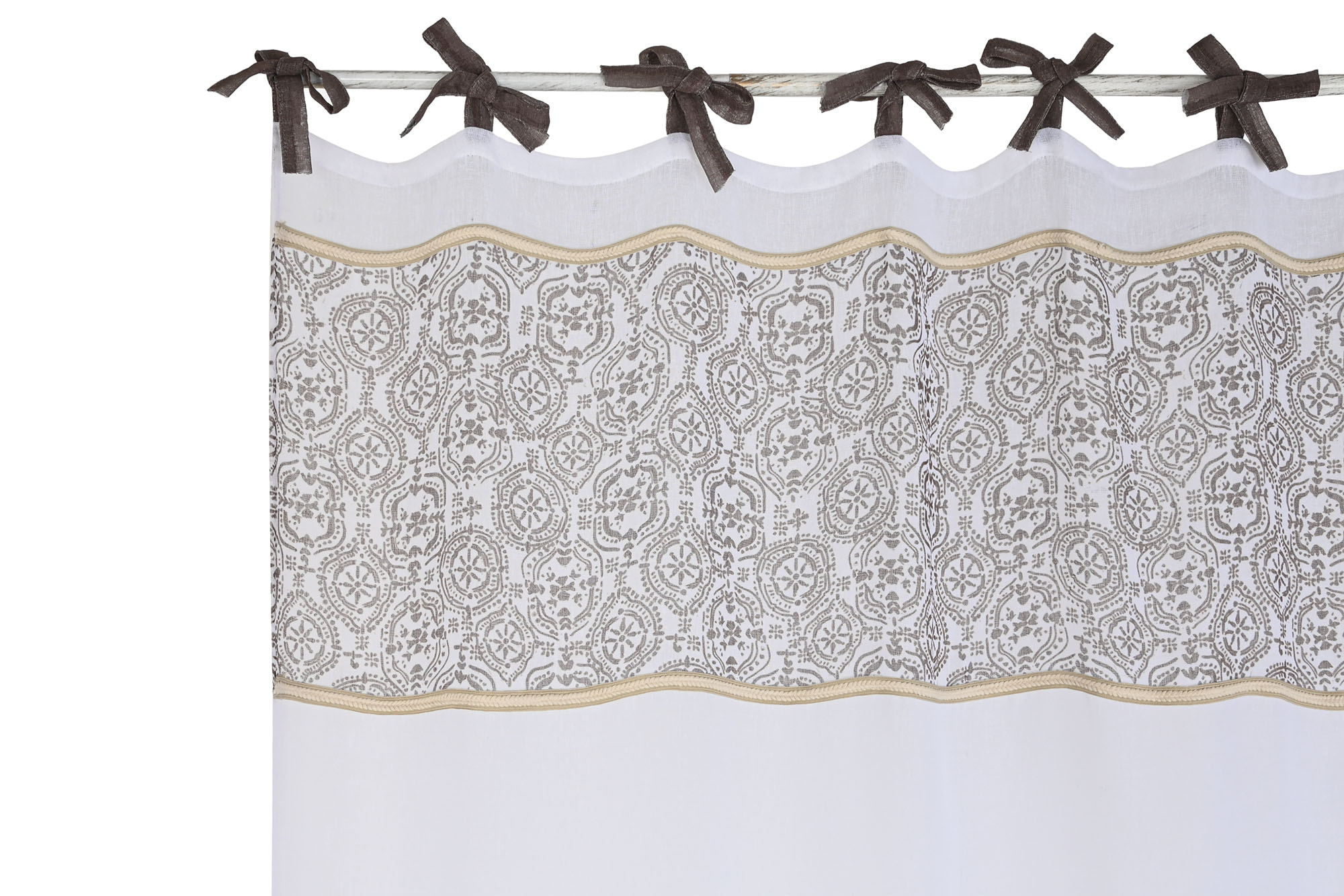 CORTINA ALGODON 140X260X260 IMPRESA BLANCO 4