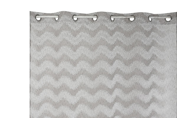 CORTINA POLIESTER 140X260CM BORDADA BEIGE 3