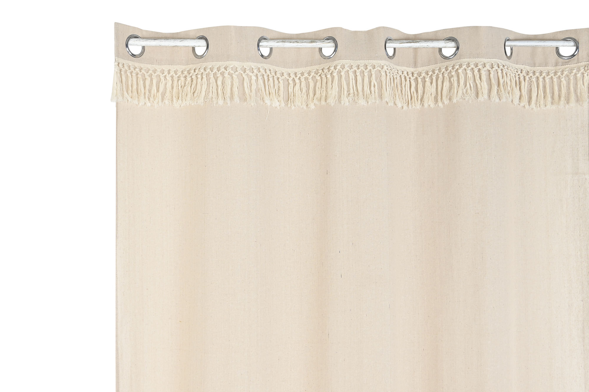 CORTINA ALGODON 140X260CM FLECOS BEIGE 3