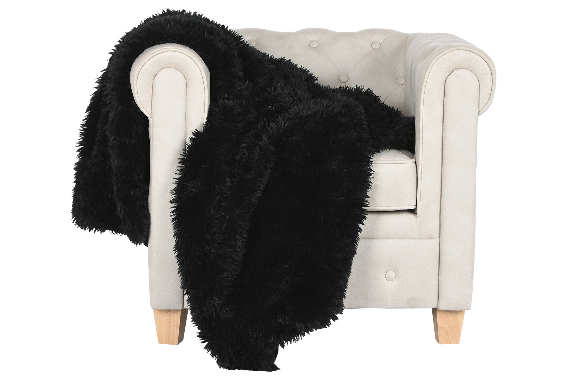 MANTA SOFA POLIESTER 130X170X0 800 GSM NEGRO 5