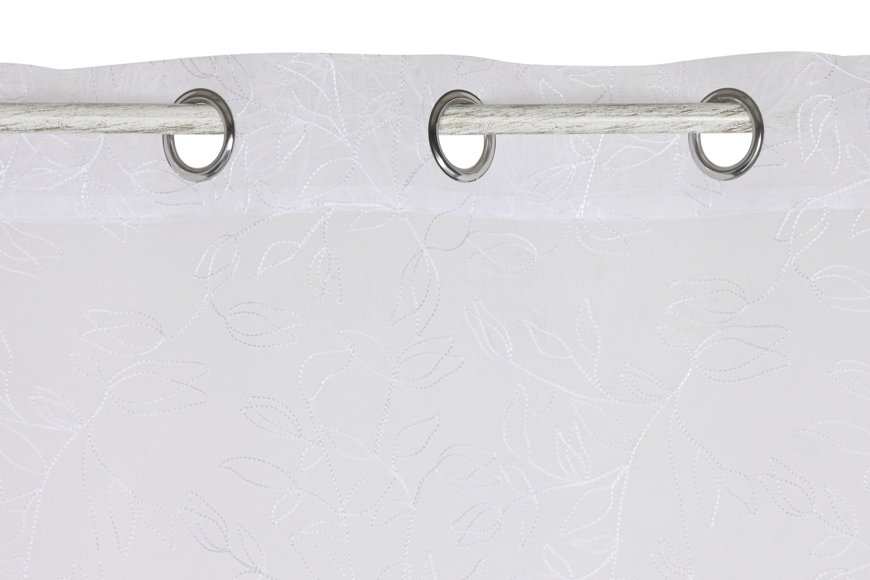 CORTINA POLIESTER 140X260 8 ANILLAS BLANCO 2