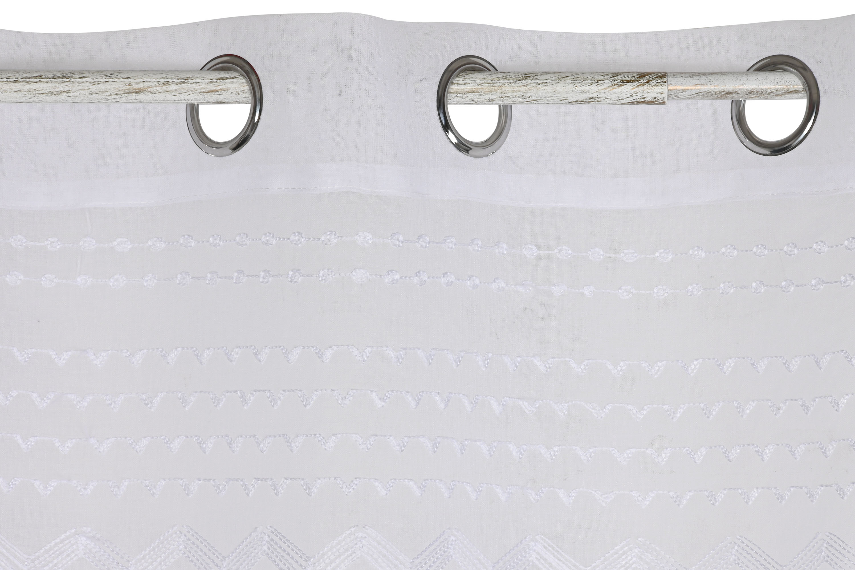 CORTINA POLIESTER 140X260 8 ANILLAS BLANCO 2