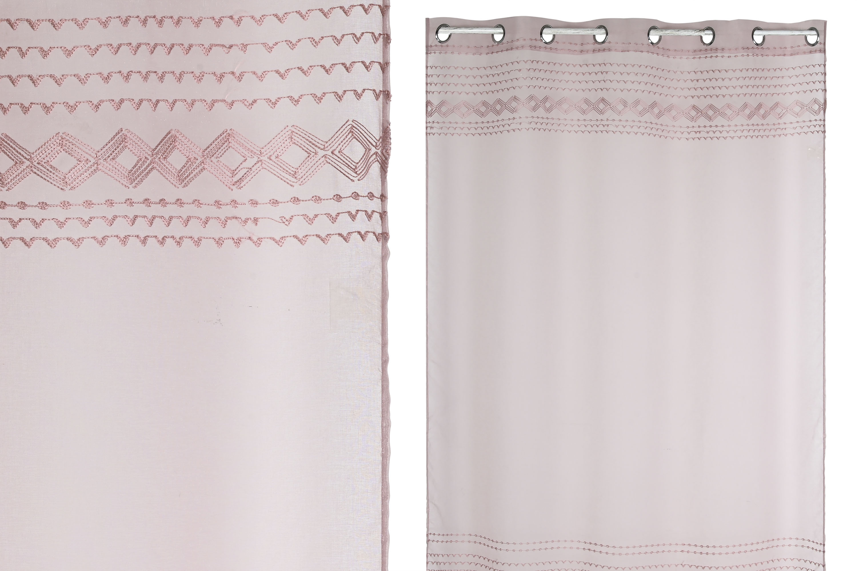 CORTINA POLIESTER 140X260 ROSA PALO