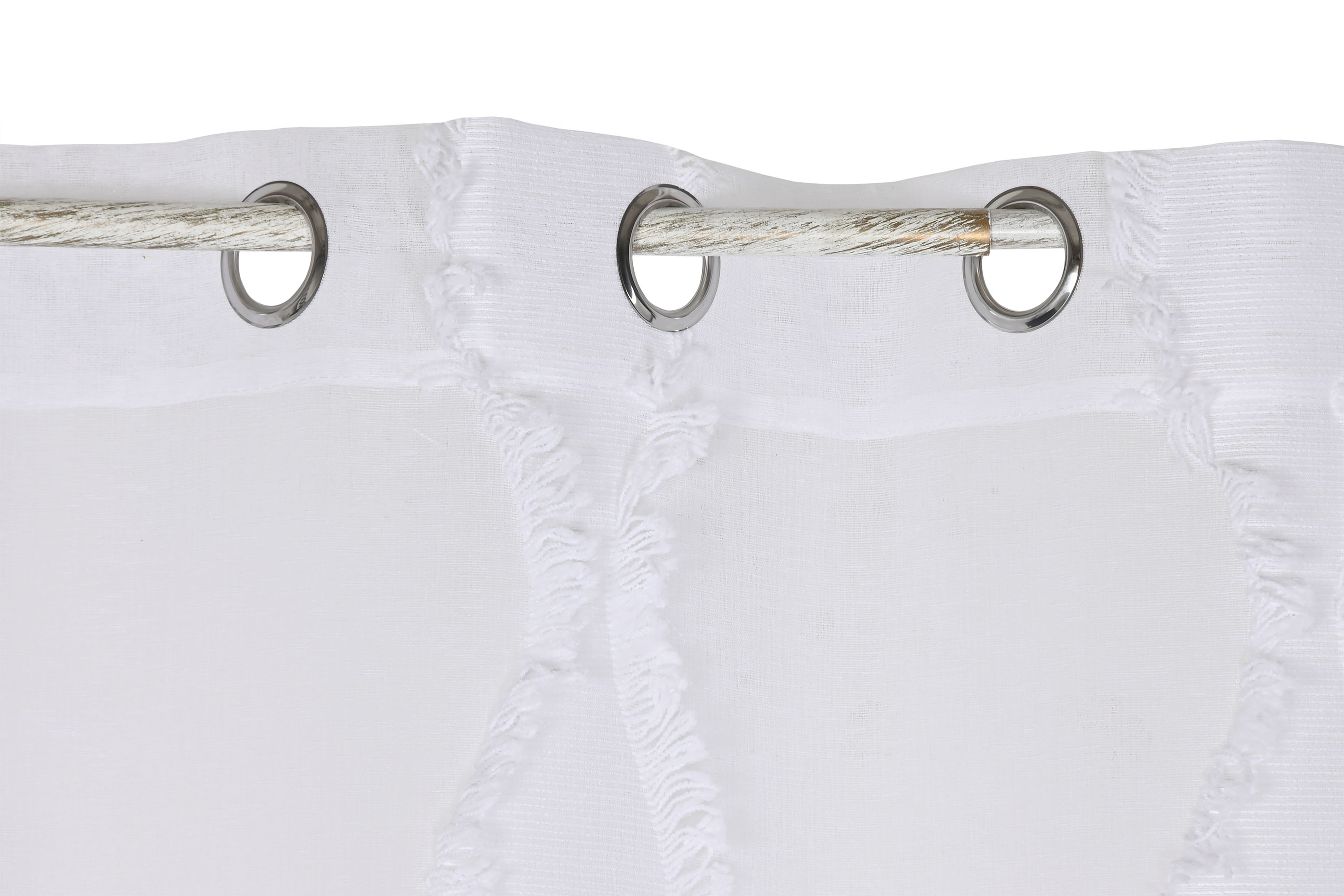 CORTINA POLIESTER 140X260 8 ANILLAS BLANCO 2