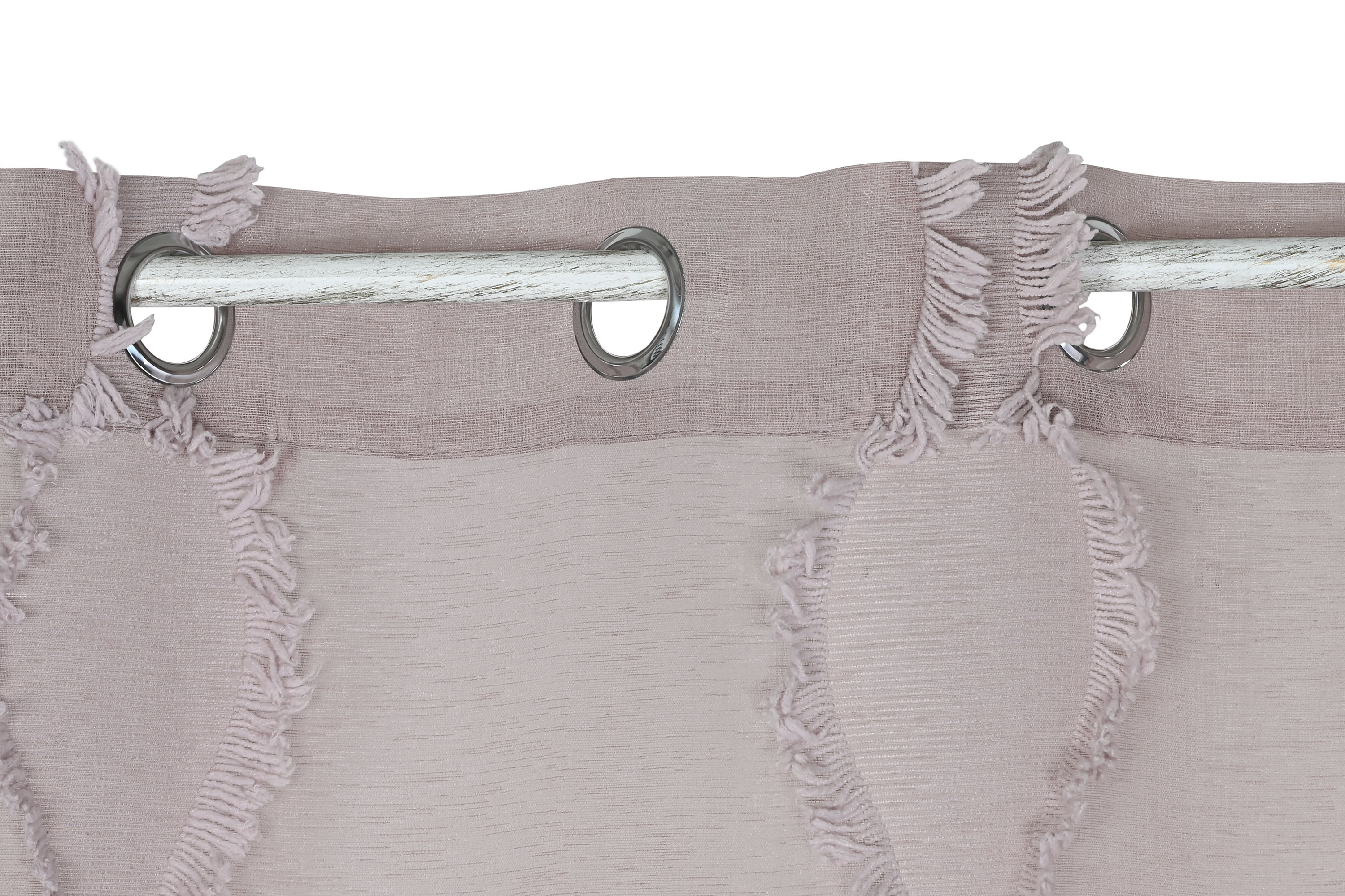 CORTINA POLIESTER 140X260 8 ANILLAS ROSA PALO 2