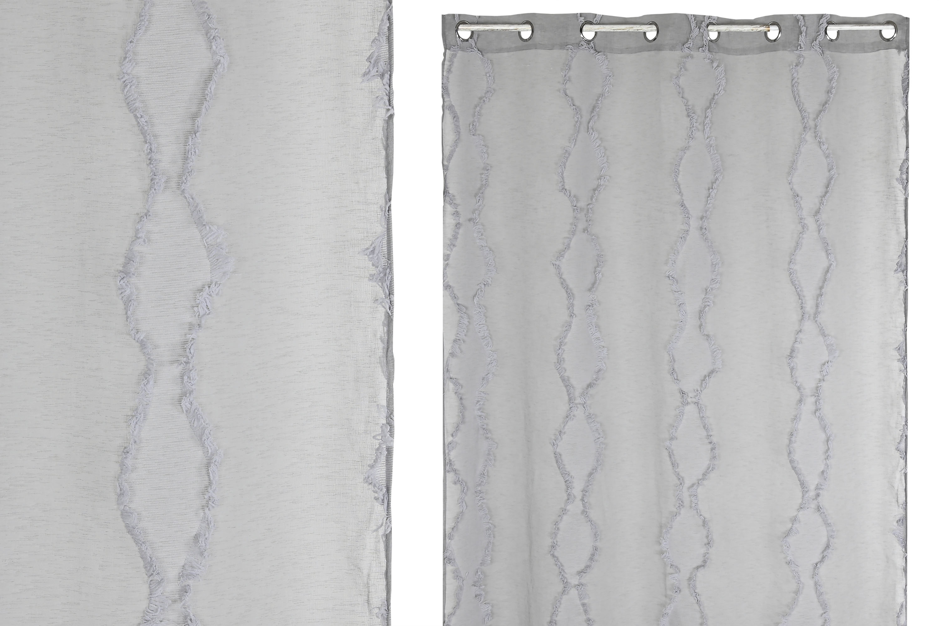 CORTINA POLIESTER 140X260 GRIS CLARO