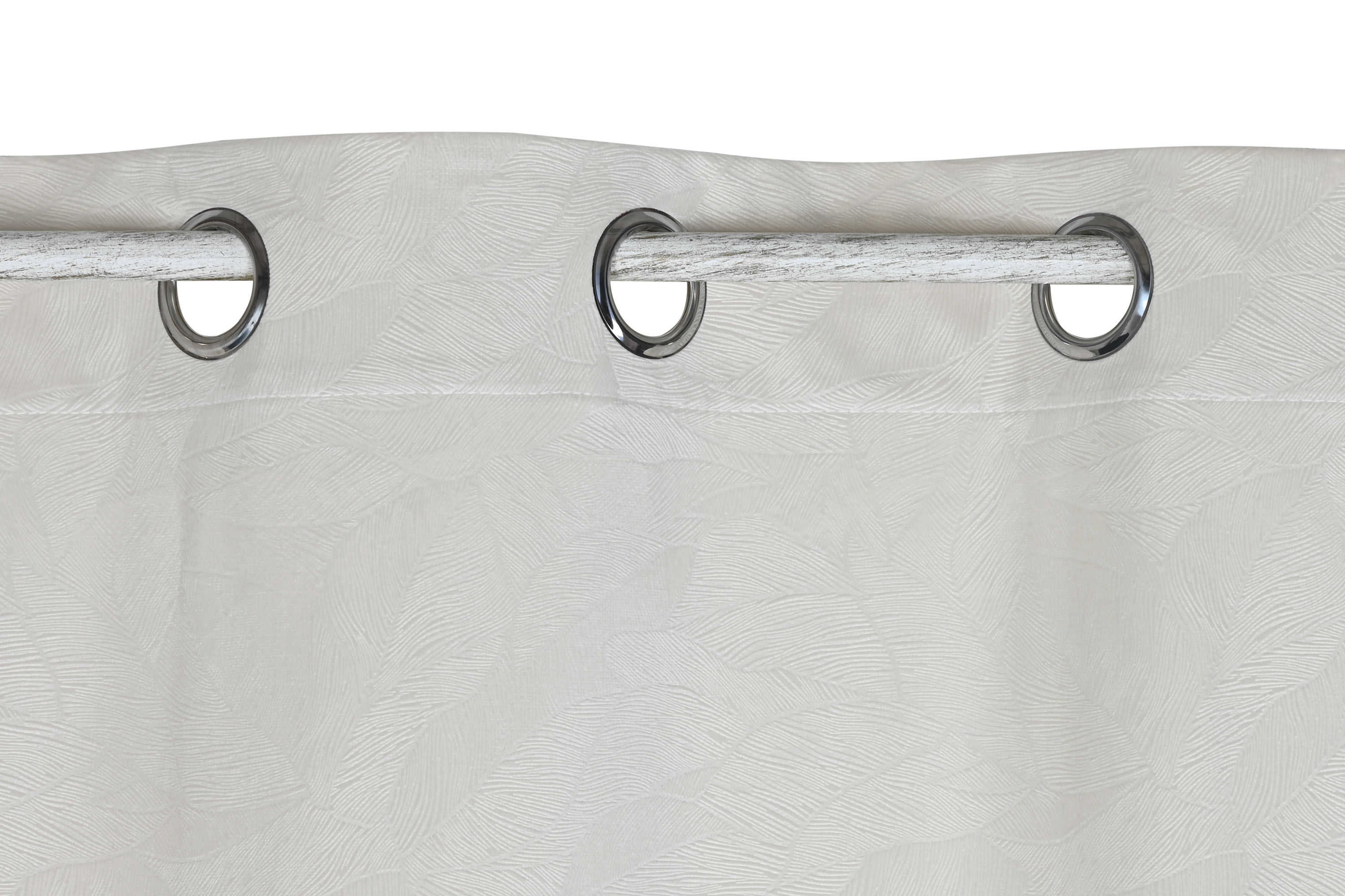 CORTINA POLIESTER 140X280 8 ANILLAS CRUDO 2