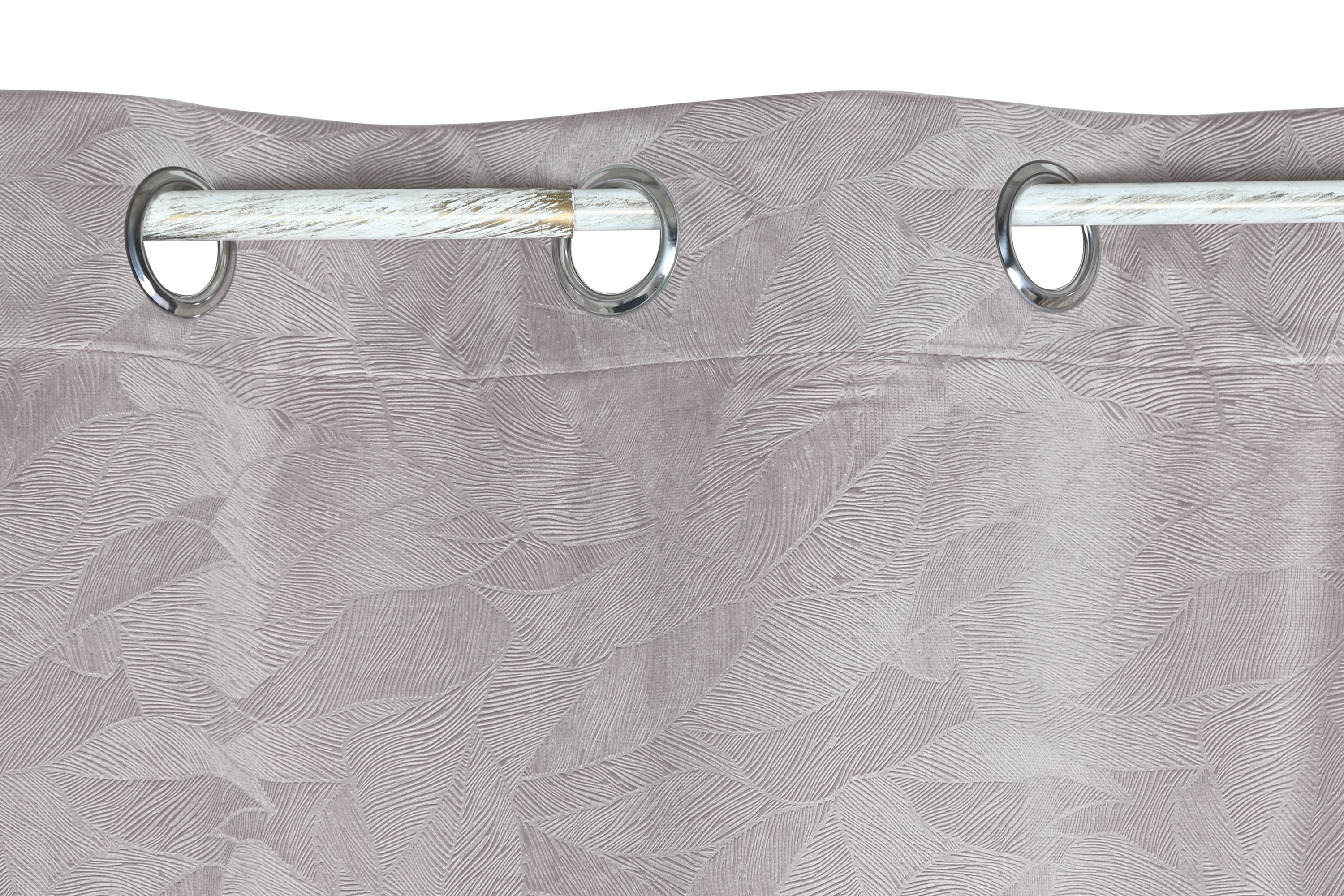 CORTINA POLIESTER 140X280 8 ANILLAS ROSA PALO 2