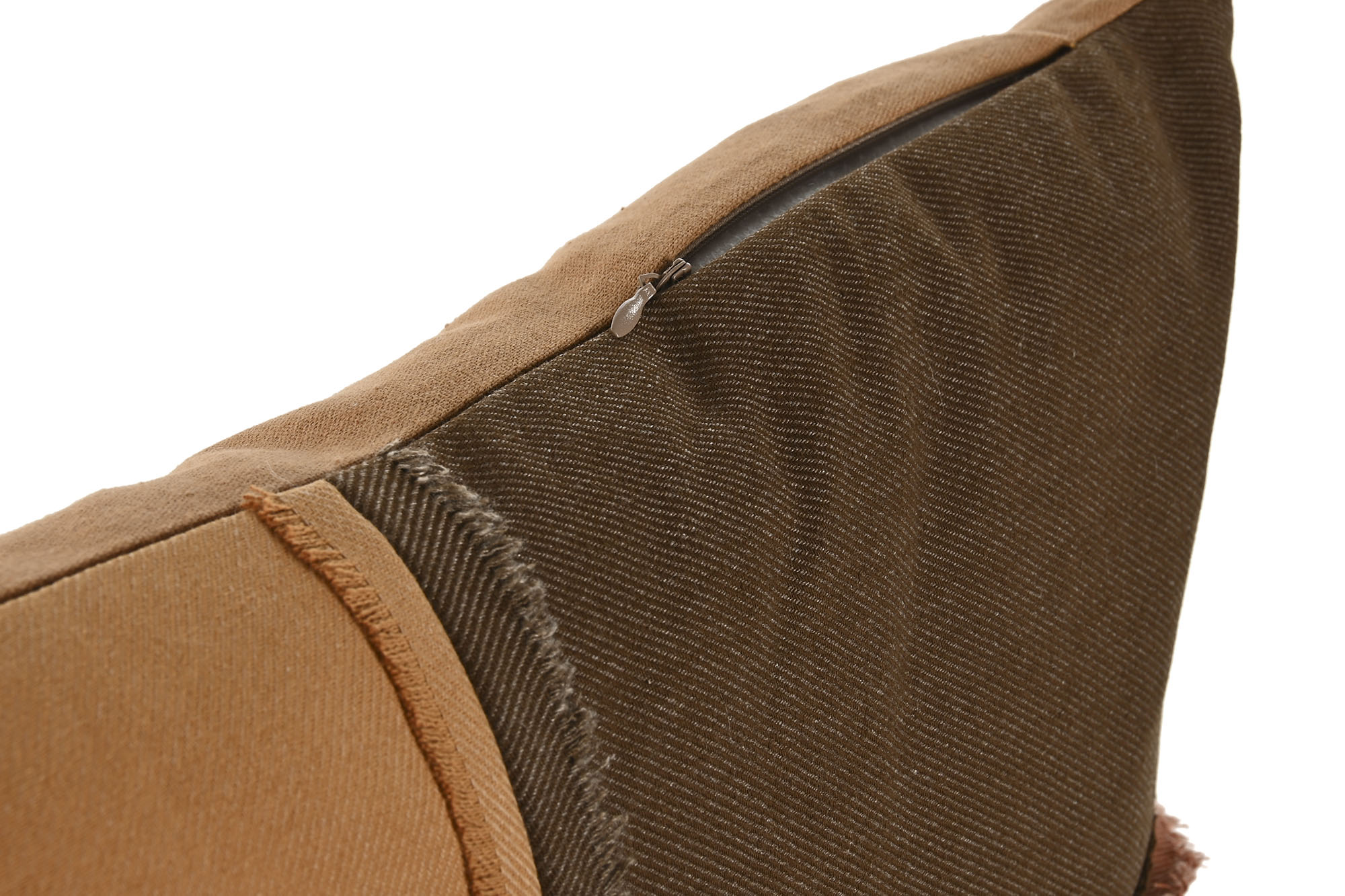 COJIN ALGODON 45X45 420 GR, PATCHWORK MOSTAZA 3