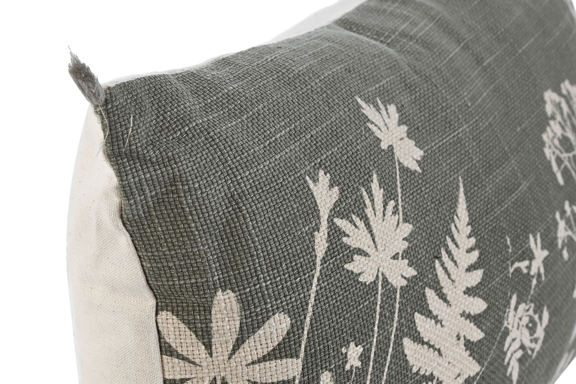 COJIN ALGODON LINO 50X30 380 GR, BORLAS VERDE 2